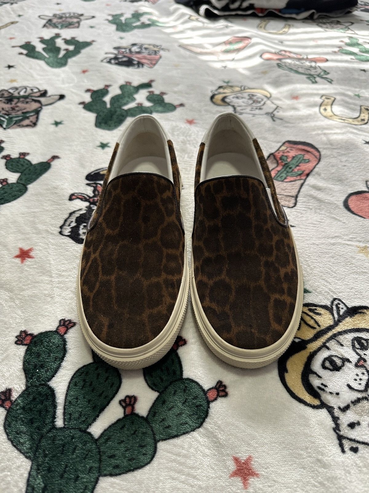 Saint Laurent Paris Leopard Slip-On Sneakers Size US 6 / IT 36 - 3 Thumbnail
