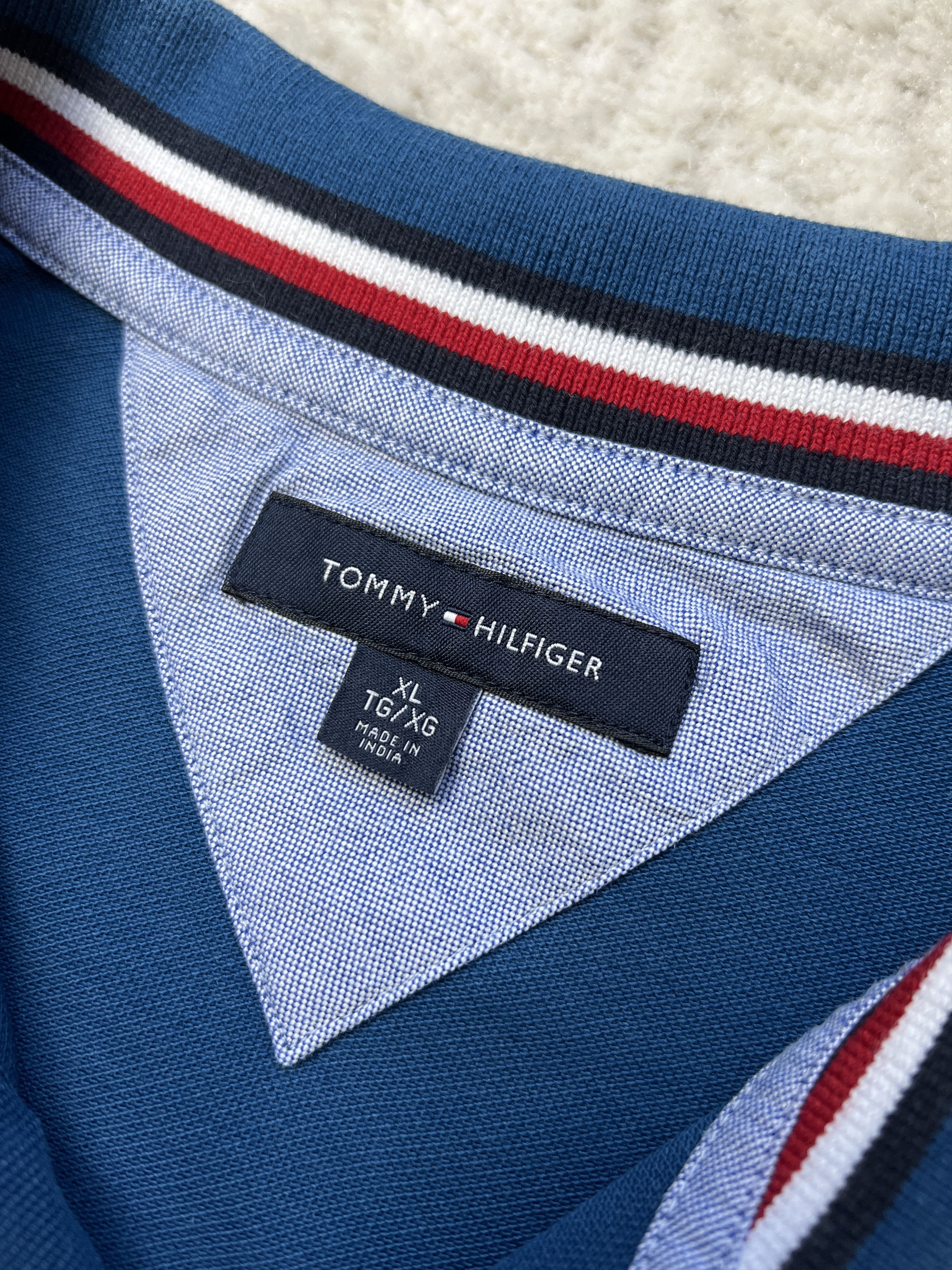 Tommy Hilfiger Tommy Hilfiger Long Sleeve Polo Shirt XL – Teal Blue Size US XL / EU 56 / 4 - 16 Thumbnail