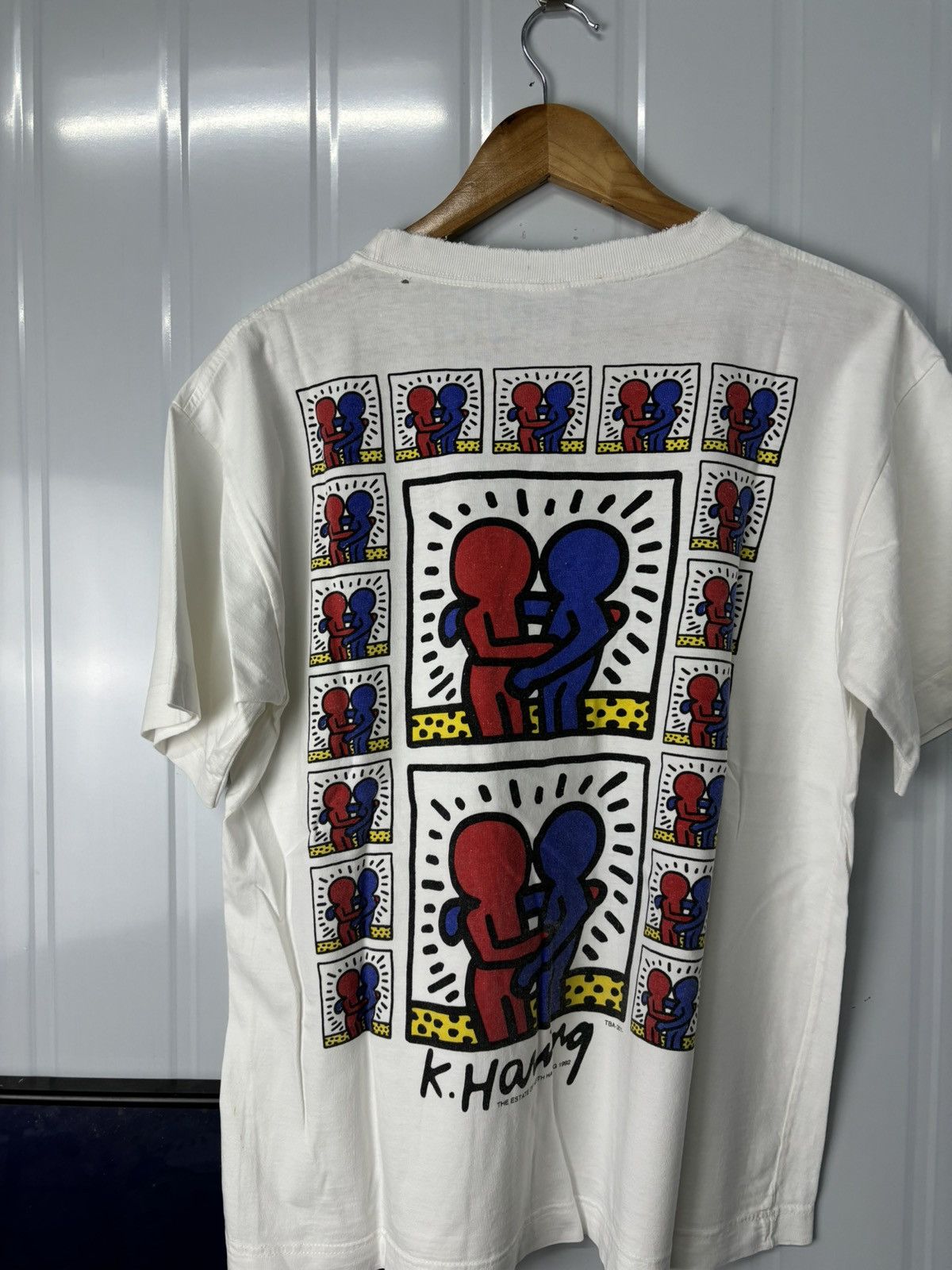 Keith Haring × Vintage RARE! Vintage 90’s Keith Haring Art Tees Size US L / EU 52-54 / 3 - 2 Thumbnail