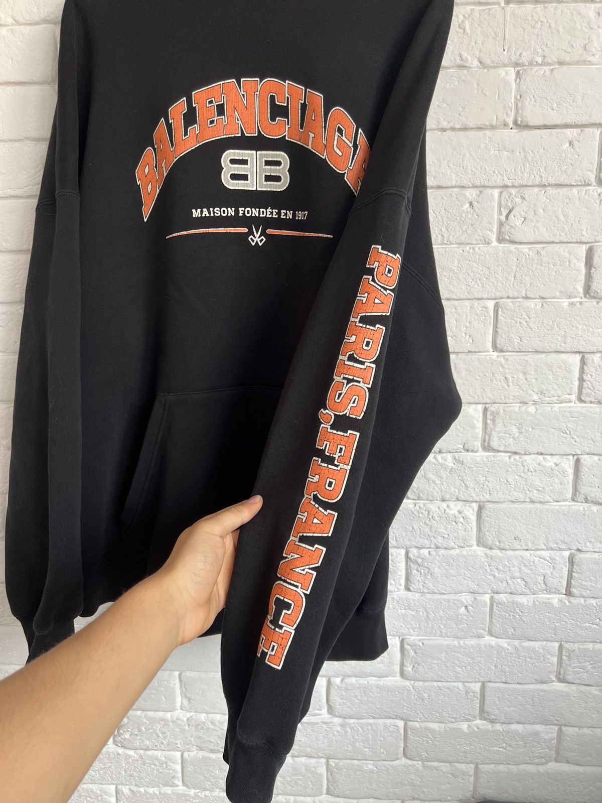 Balenciaga Balenciaga Maison Hoodie Size US L / EU 52-54 / 3 - 3 Thumbnail