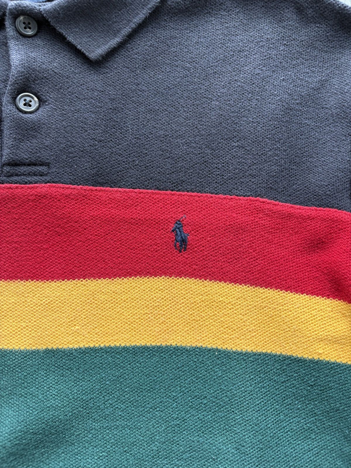 Polo Ralph Lauren Vintage 90s Polo Ralph Lauren Knit Longsleeve Polo Striped Size US L / EU 52-54 / 3 - 3 Thumbnail