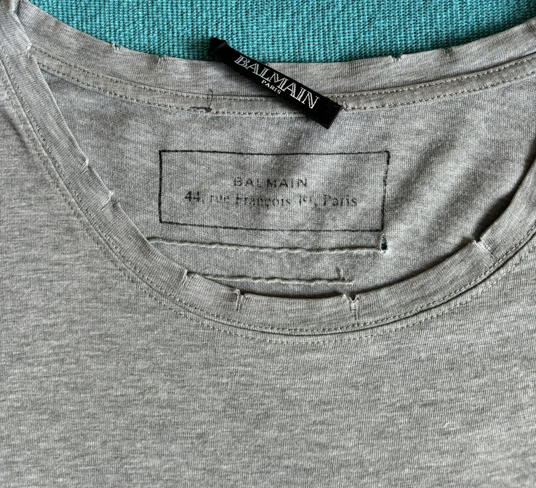 Balmain Balmain grey T-Shirt size M Size US M / EU 48-50 / 2 - 12 Thumbnail