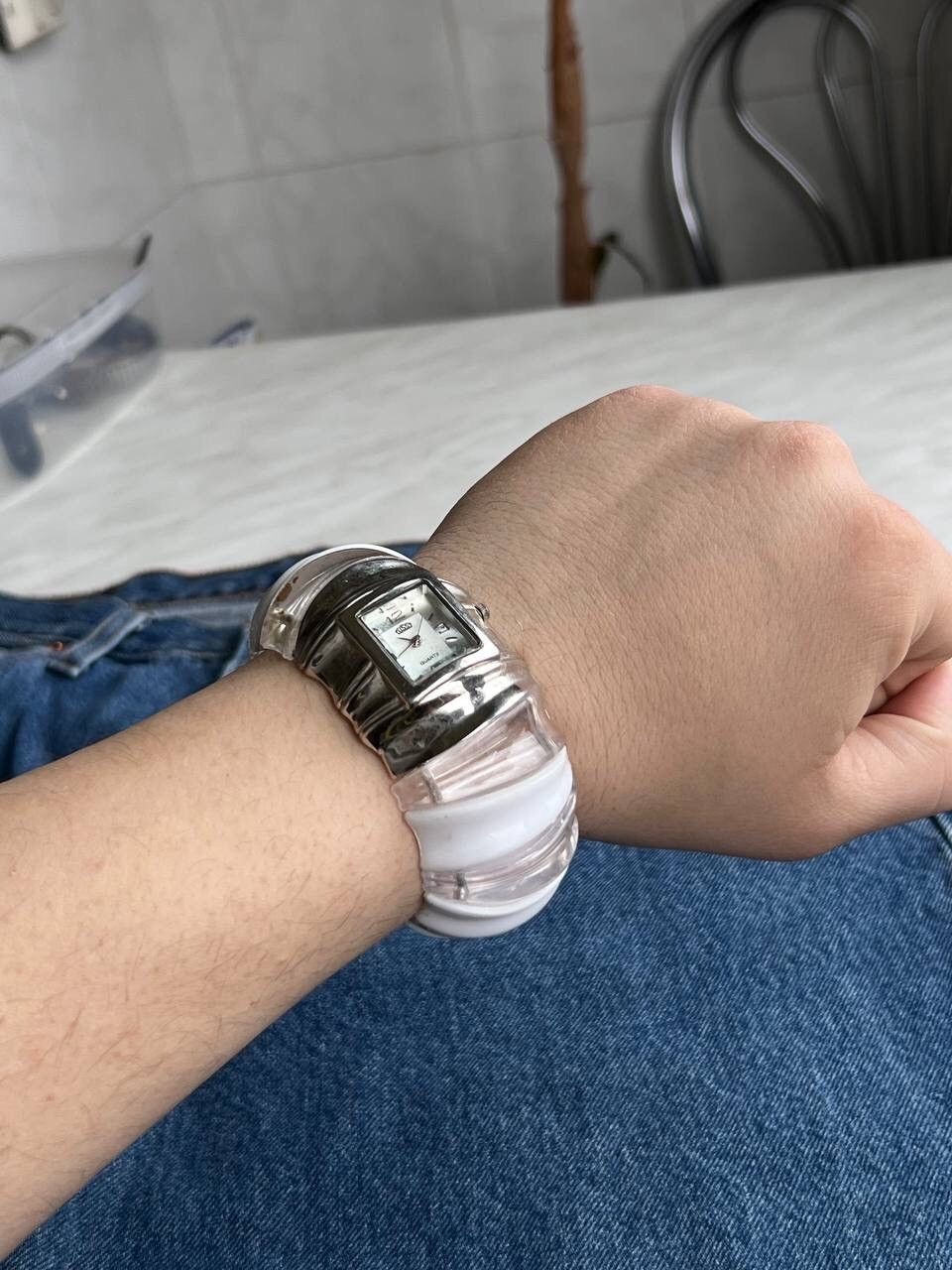 Japanese Brand × Vintage Vintage Bracelet Chunky Japanese style futuristic Watch Size ONE SIZE - 9 Thumbnail