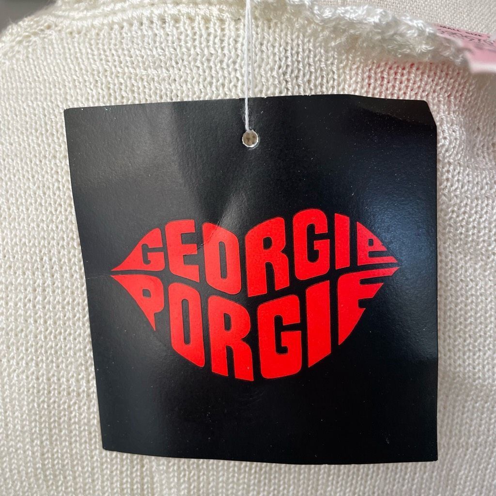 Vintage NWT NOS Vintage 70s Georgie Porgie Knit Sweater Embroidered Flowers XS Size XS / US 0-2 / IT 36-38 - 6 Thumbnail