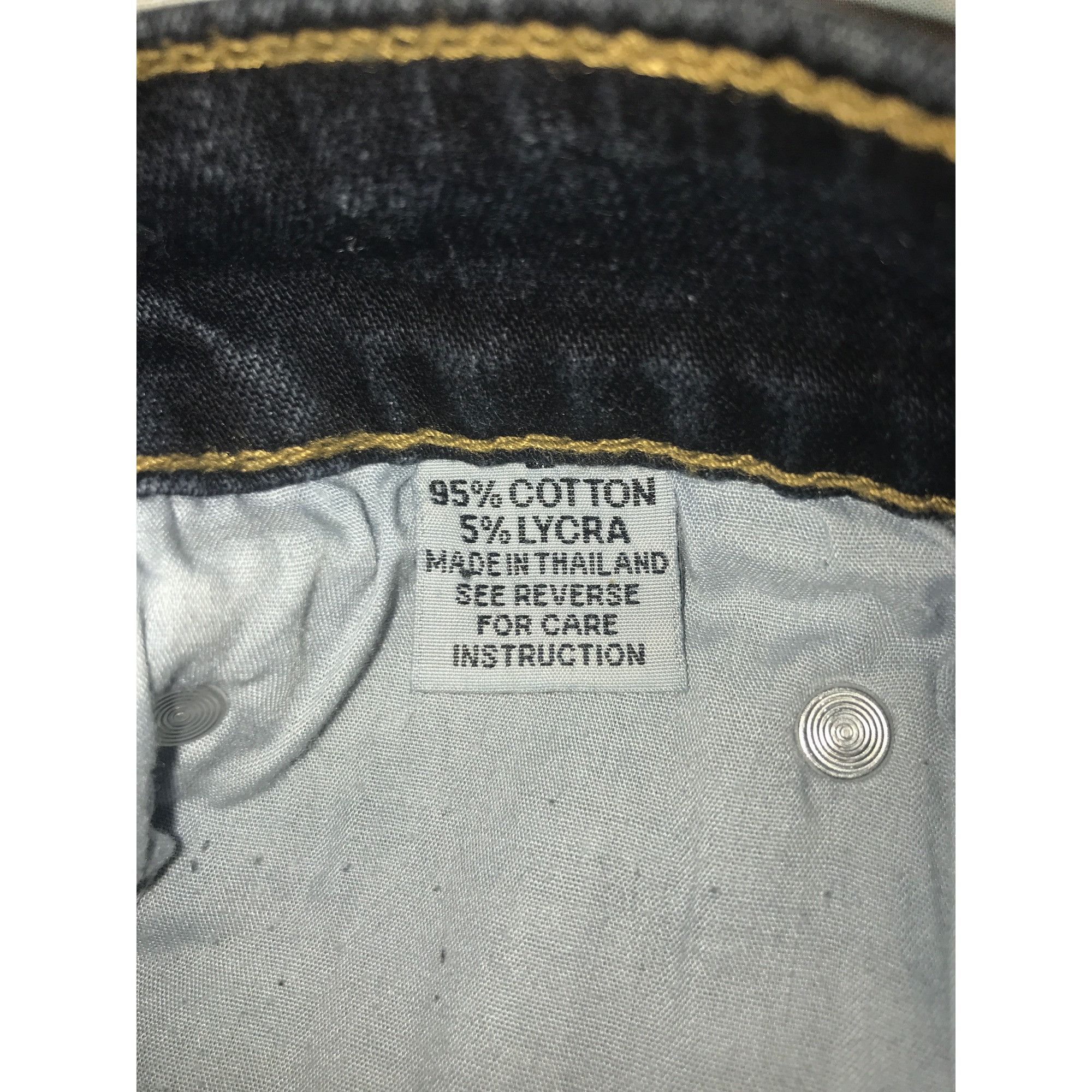 Vintage Sassy Thai Women's Vintage Blue & Black Beaded Flare Jeans Size 26" / US 2 / IT 38 - 6 Thumbnail