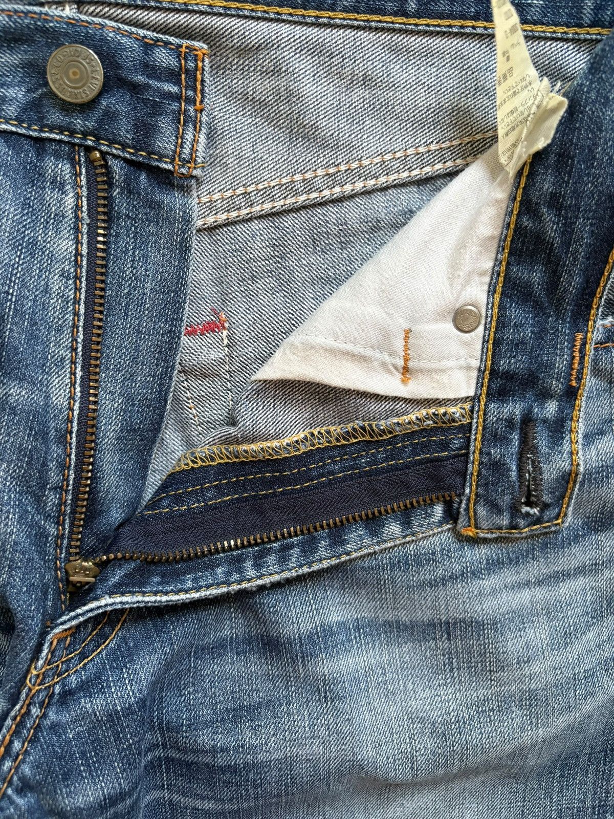 Levi's Vintage 90s Levis 703 Faded Ripped Loose Baggy Jeans Size US 30 / EU 46 - 9 Thumbnail