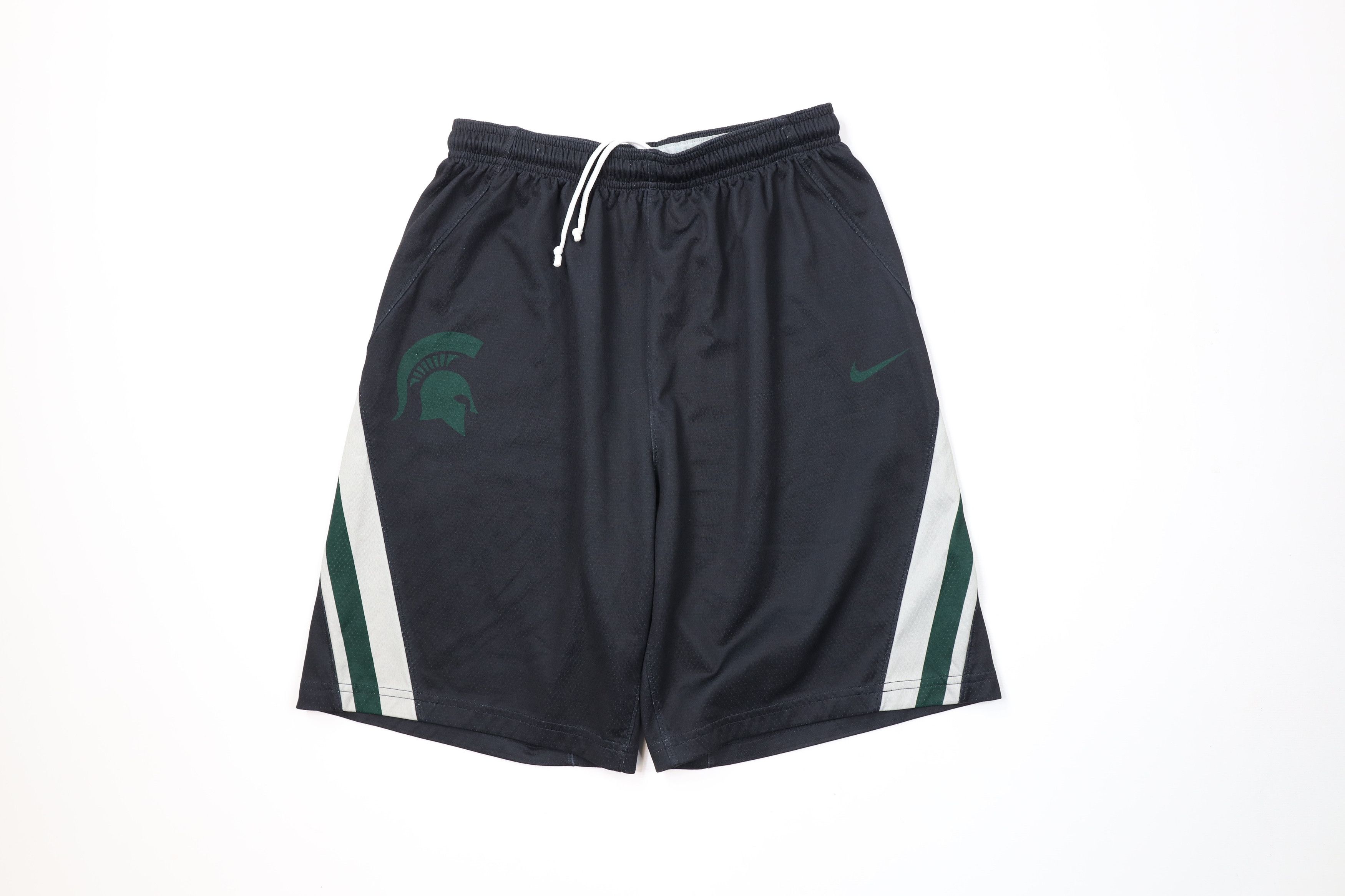 Nike × Vintage Nike Michigan State University Basketball Shorts Gamer Size US 32 / EU 48 - 1 Thumbnail