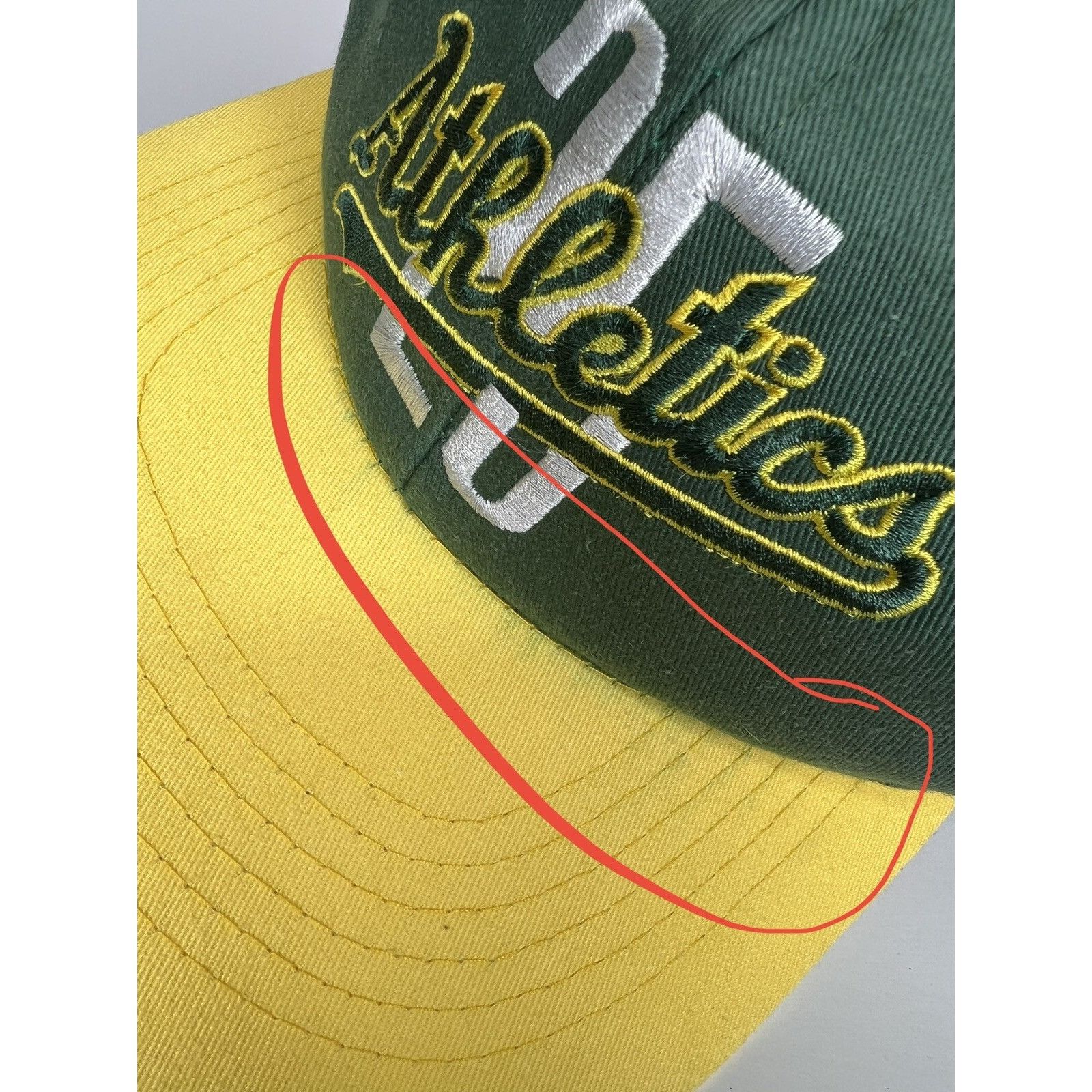 Other Vintage Oakland Athletics Snapback Hat Cap "25th Anniversary Size ONE SIZE - 4 Thumbnail