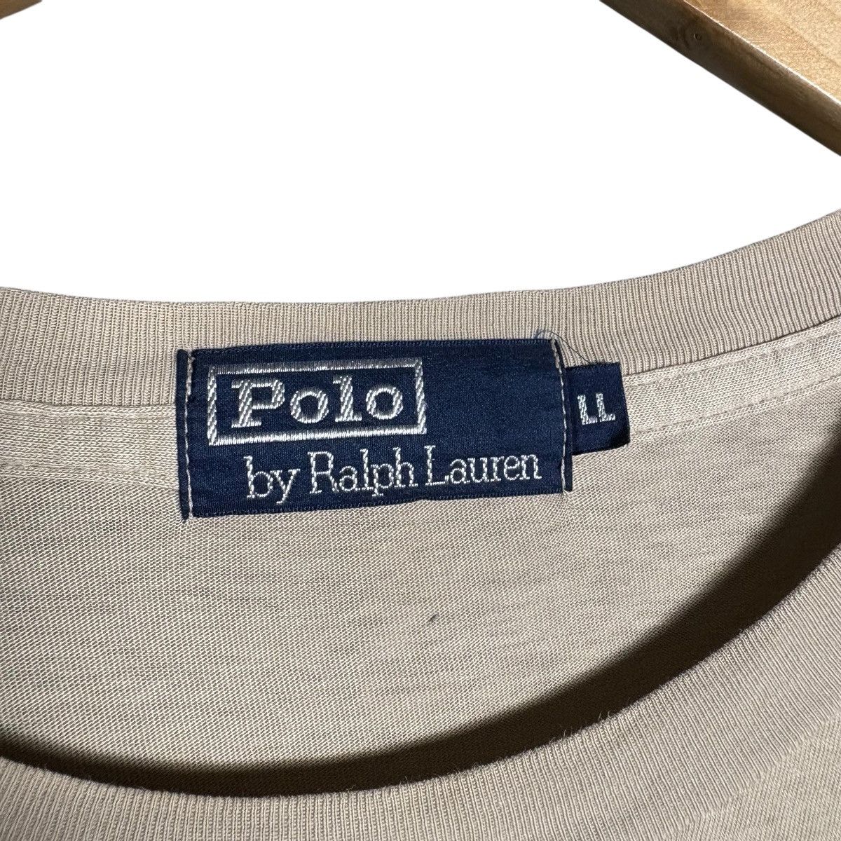 Polo Ralph Lauren Vintage 90s Polo Ralph RL Logo Pocket Single Stitch T-Shirt Size US XL / EU 56 / 4 - 5 Thumbnail