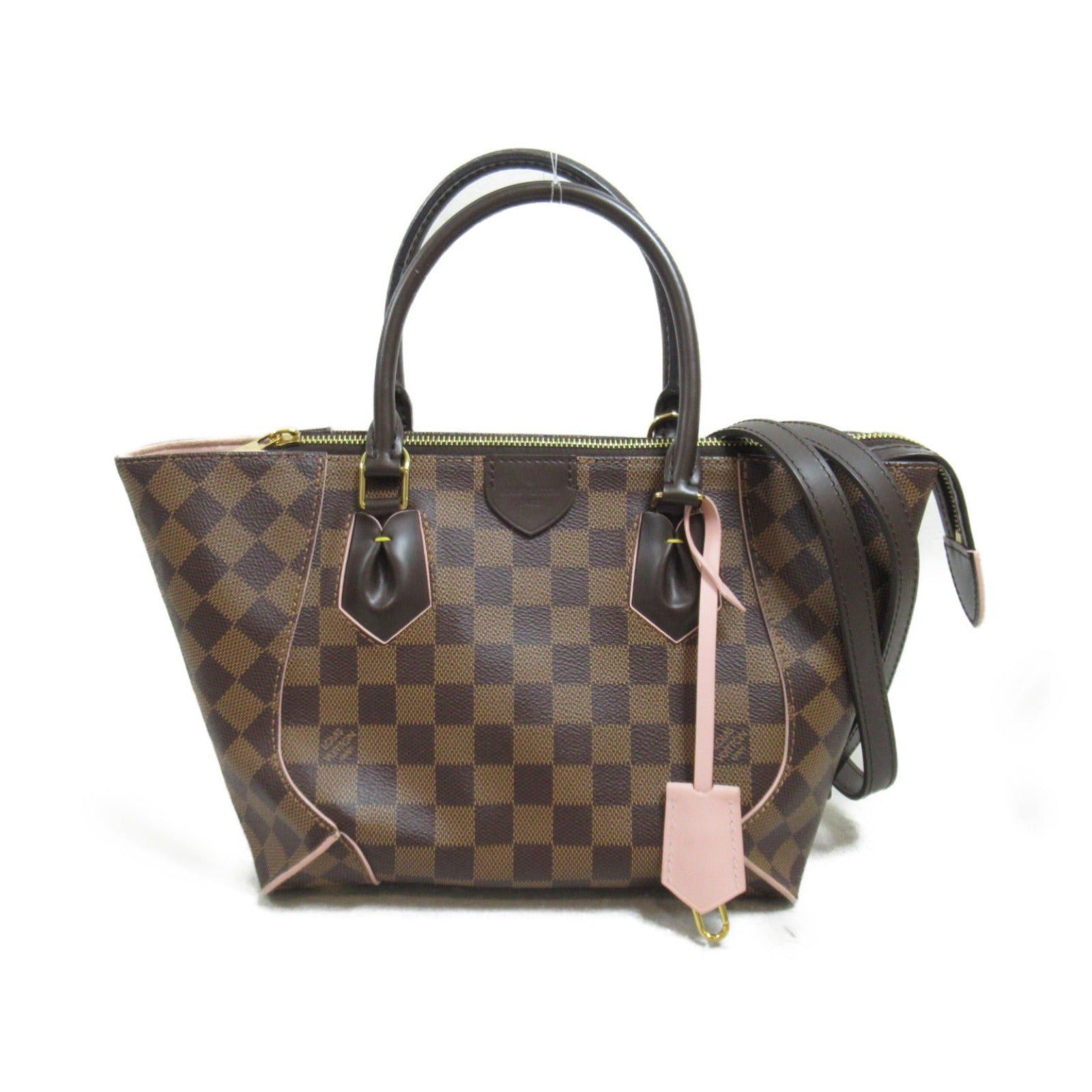 Louis Vuitton Louis Vuitton Kaisa Tote Pm Bag Handbag Coated Canvas Damier Brown Pink Rose Ballerine Size ONE SIZE - 1 Thumbnail