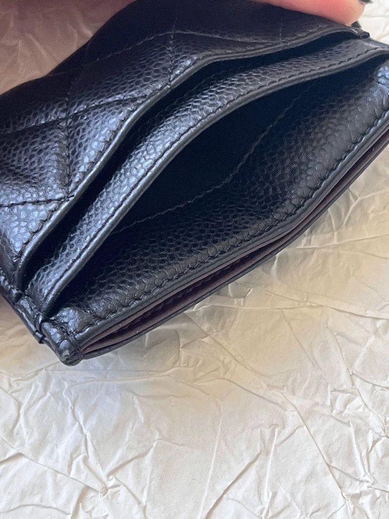 Chanel CHANEL Gold Logo Diamond Lambskin Card Bag 2504-Nextarrow Size ONE SIZE - 8 Thumbnail