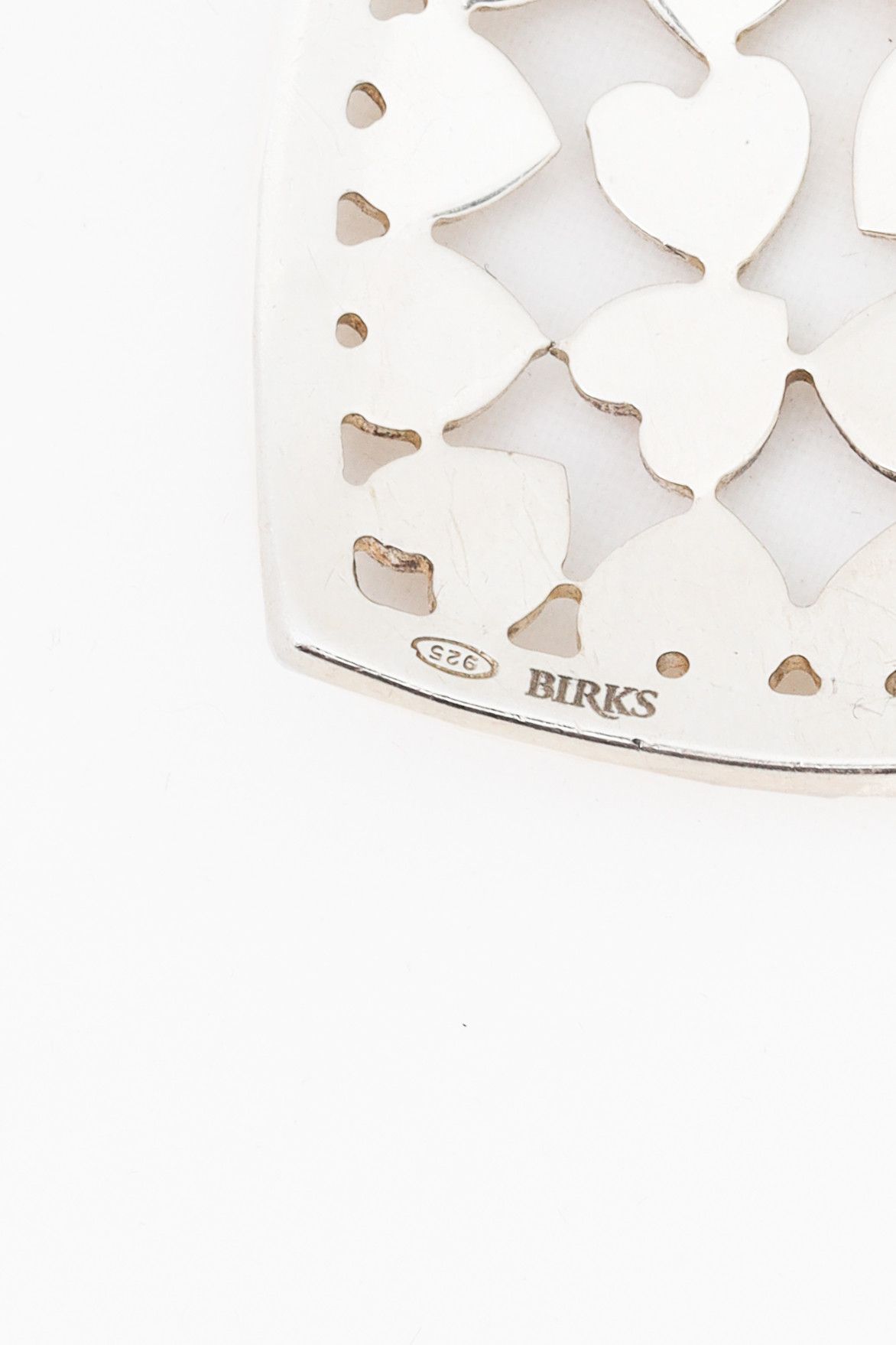 Other Birks Sterling Silver Cutout-Heart Pendant Necklace Size ONE SIZE - 4 Thumbnail