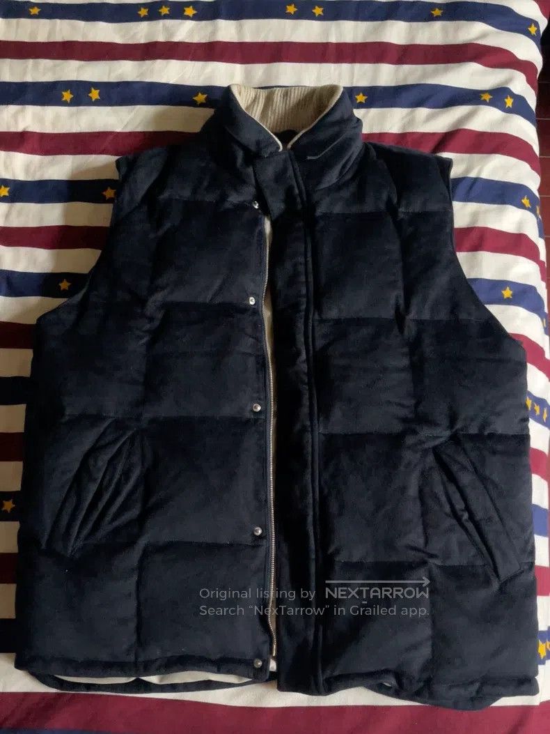 Loro Piana Loro Piana Navy blue cashmere down vest Size US XL / EU 56 / 4 - 1 Thumbnail