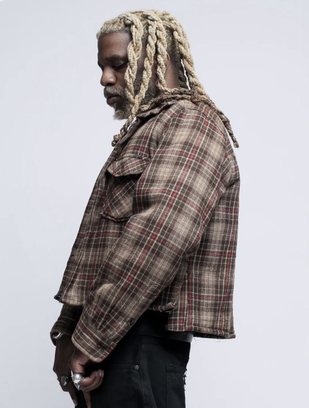 Cherokee CUSTOM CROP FLANNEL JACKET Size US M / EU 48-50 / 2 - 3 Thumbnail