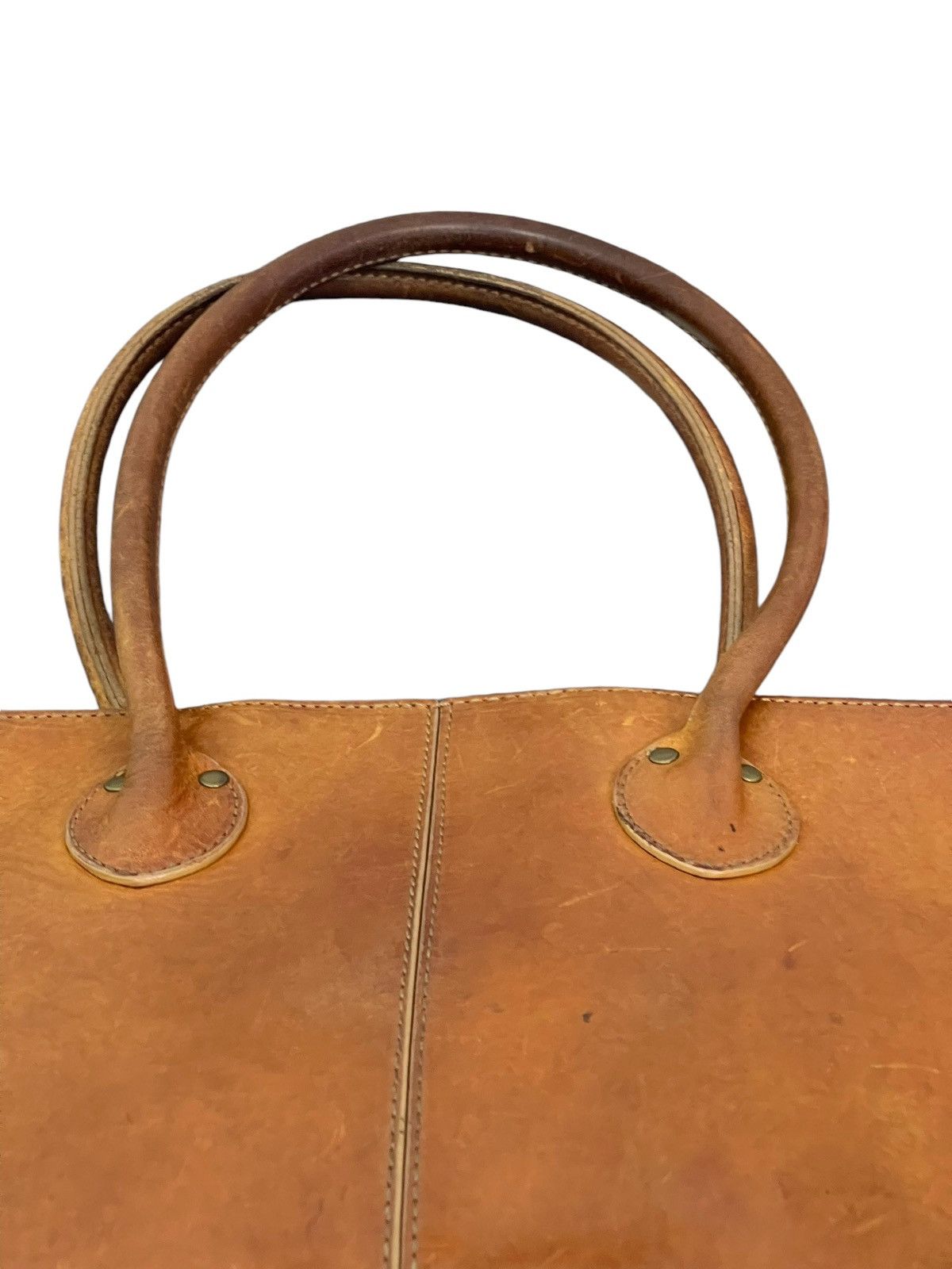 Japanese Brand Full Leather Patina Le Midi Tote Shoulder Bag 1🟩2 Size ONE SIZE - 9 Thumbnail