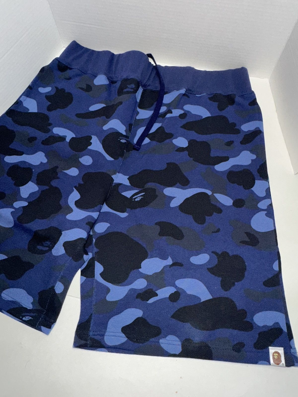 Bape BAPE Navy Color Camo Sweat Shorts DS Size XXL Size US 36 / EU 52 - 1 Thumbnail
