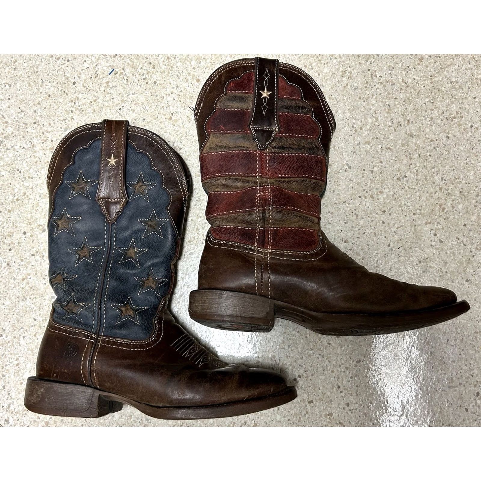 Durango Durango Rebel 12” Western Cowboy Boots American Flag Men’s Size 6.5 Multicolor Leather Durango Rebel Western Cowboy Mens Boots 6.5 D Cushioned Pull On Size US 7 / EU 40 - 2 Thumbnail