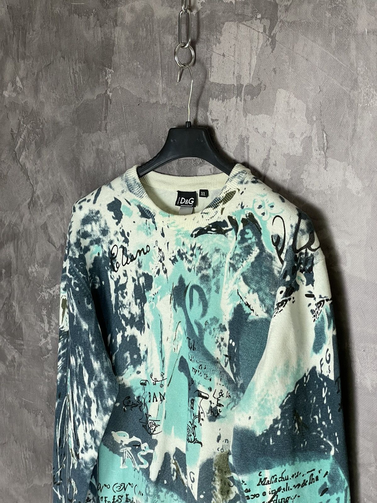 Dolce & Gabbana × Vintage D&G Dolce&Gabbana Y2K Sweater - Multicolour Glamour size XL Size XL / US 12-14 / IT 48-50 - 8 Thumbnail