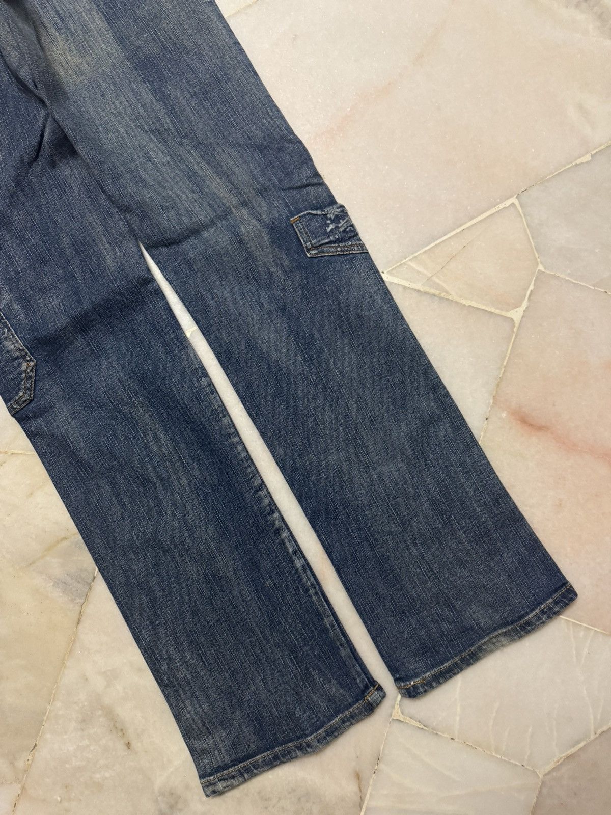 20471120 💥RARE💥JAPANESE CARGO JEANS MULTIPOCKET STYLE WASHED JEAN Size US 28 / EU 44 - 19 Thumbnail