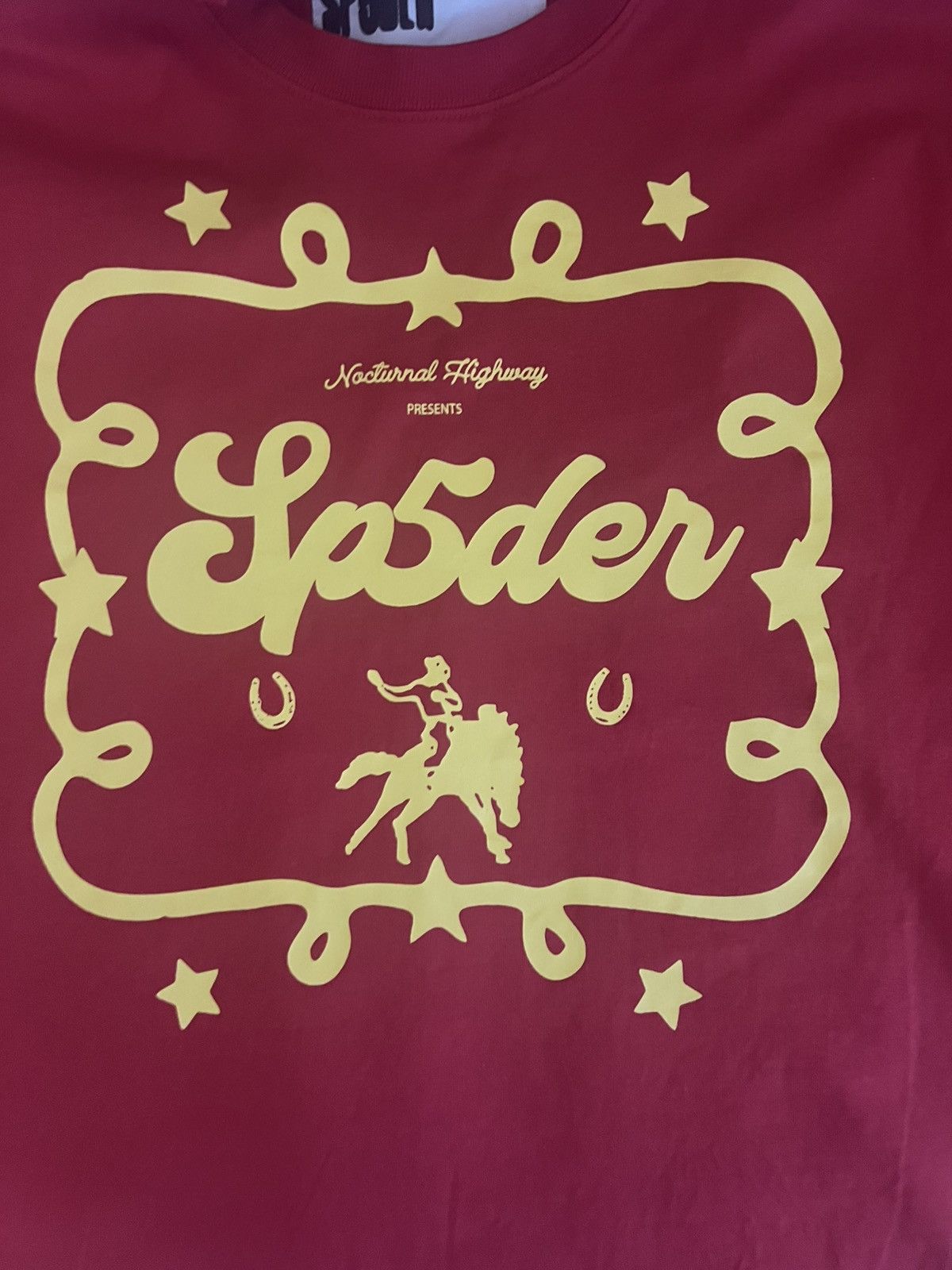 Sp5der Sp5der Insider T-Shirt Red Yellow Logo Size L – Excelle Size US L / EU 52-54 / 3 - 4 Thumbnail