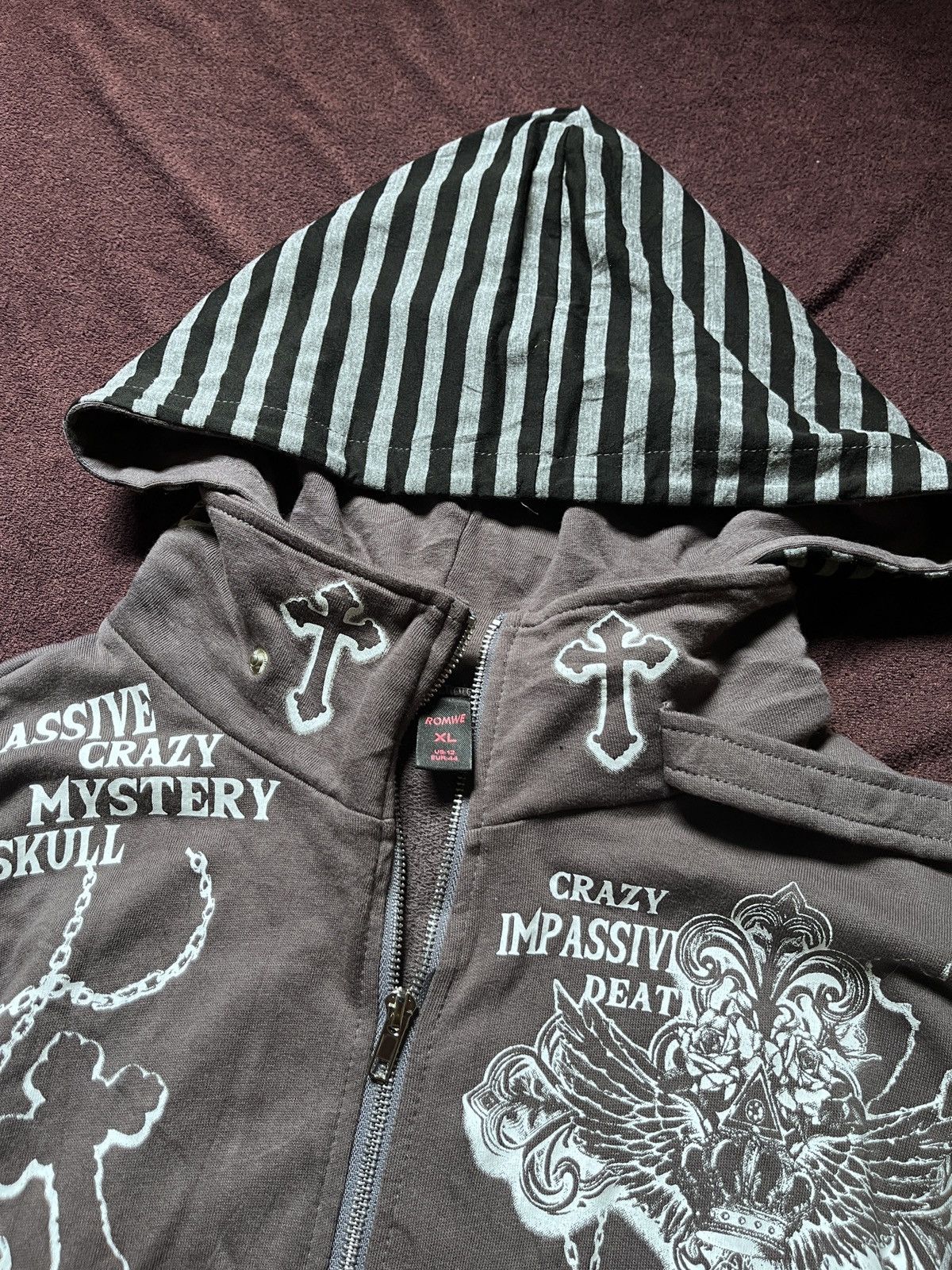 Japanese Brand JAPANESE IMPASSIVE CRAZY MYSTERY SKULL CROSS Size US L / EU 52-54 / 3 - 7 Thumbnail