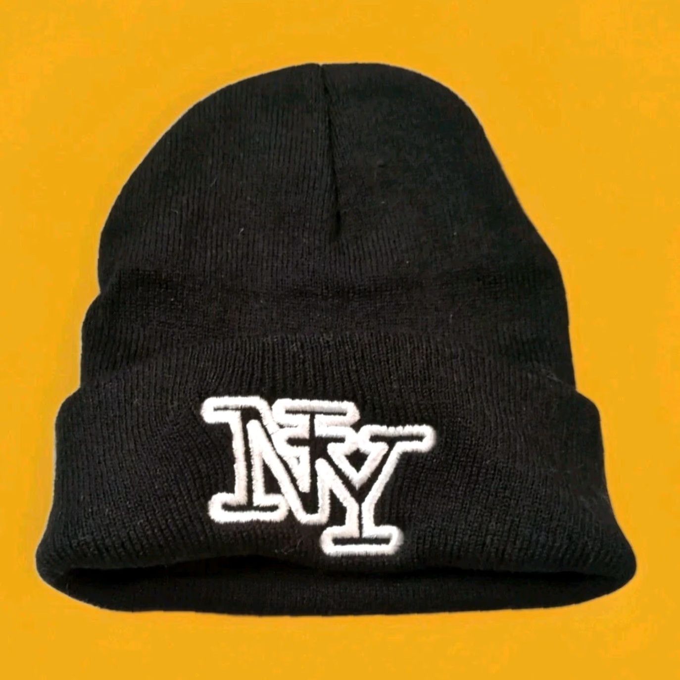 Vintage VINTAGE New York City Logo Beanie Winter Hat Black Warm New Sealed 1 Size Rare Size ONE SIZE - 2 Thumbnail