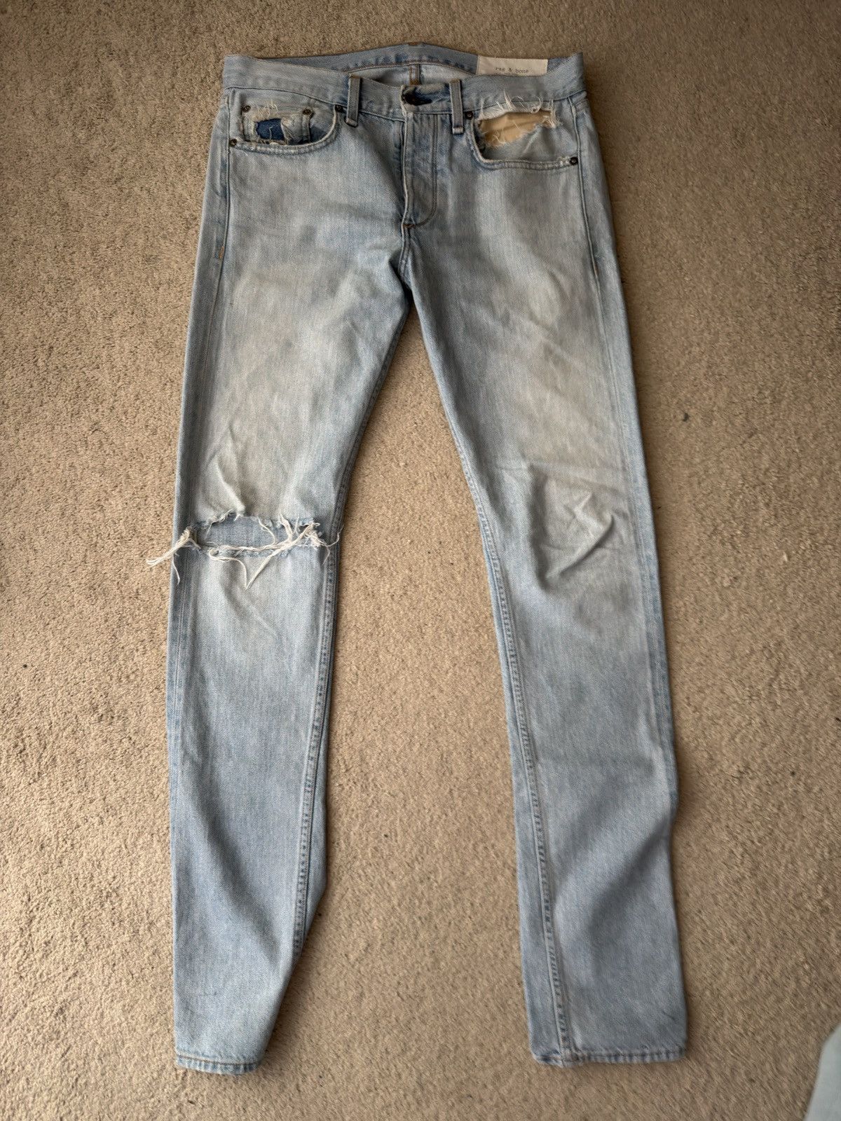 Rag & Bone Rag & Bone size 30 Fit 2 Slim Jeans in Pool Size US 30 / EU 46 - 1 Thumbnail
