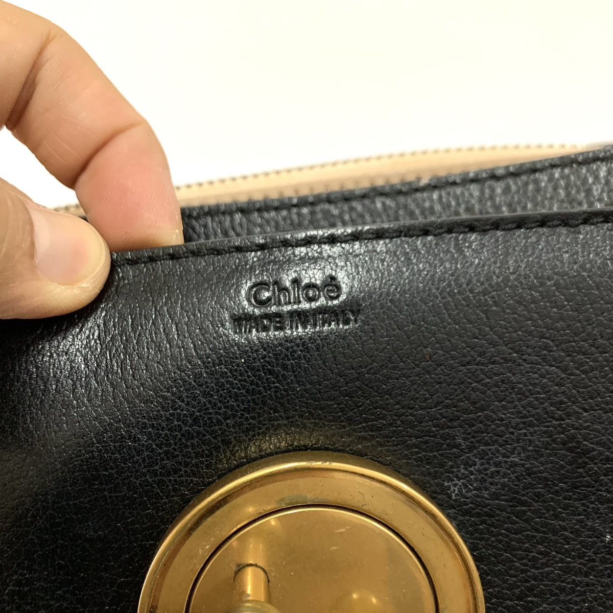 Chloe Chole Leather Black Shoulder Chain Bag Size ONE SIZE - 10 Thumbnail