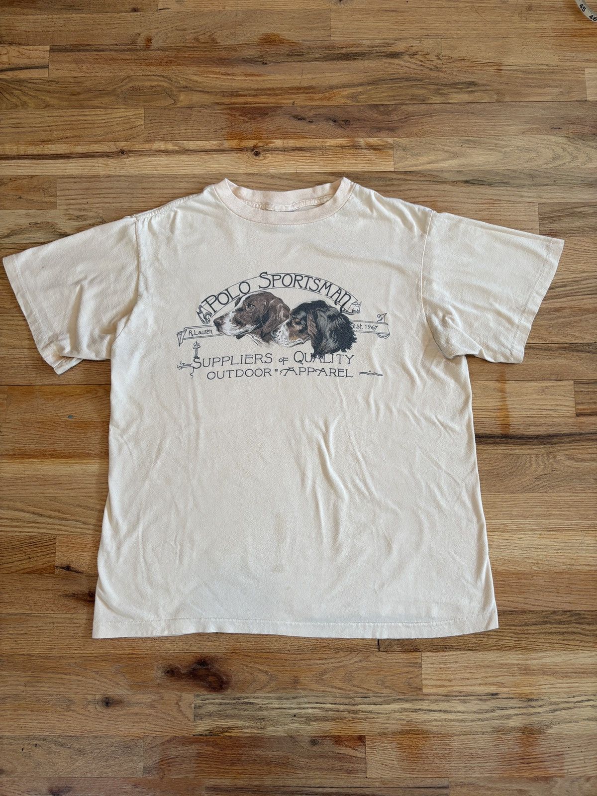 Polo Ralph Lauren Vintage Polo Country Sportsman Ralph Lauren Dog Tee Hunting Size US L / EU 52-54 / 3 - 2 Thumbnail