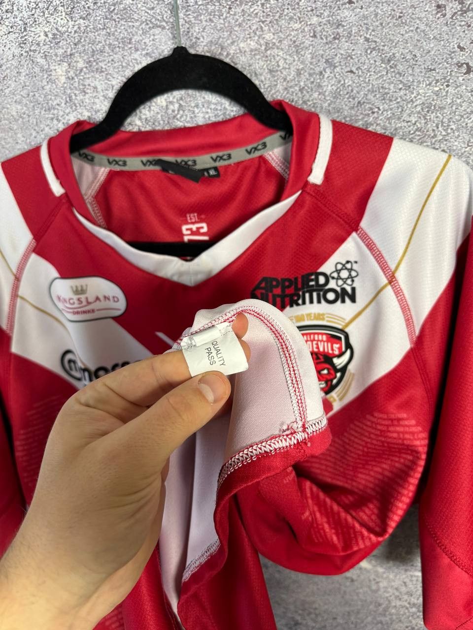 Vintage Salford Red Devils Rugby Jersey Men's Size XL Size US XL / EU 56 / 4 - 15 Thumbnail