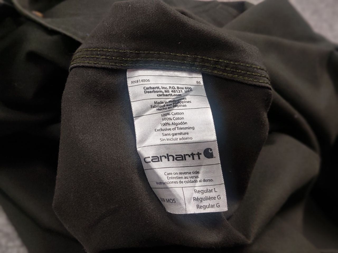 Carhartt Vintage 90's Carhartt Canvas Baggy Button Shirt USA Style Size US L / EU 52-54 / 3 - 13 Thumbnail