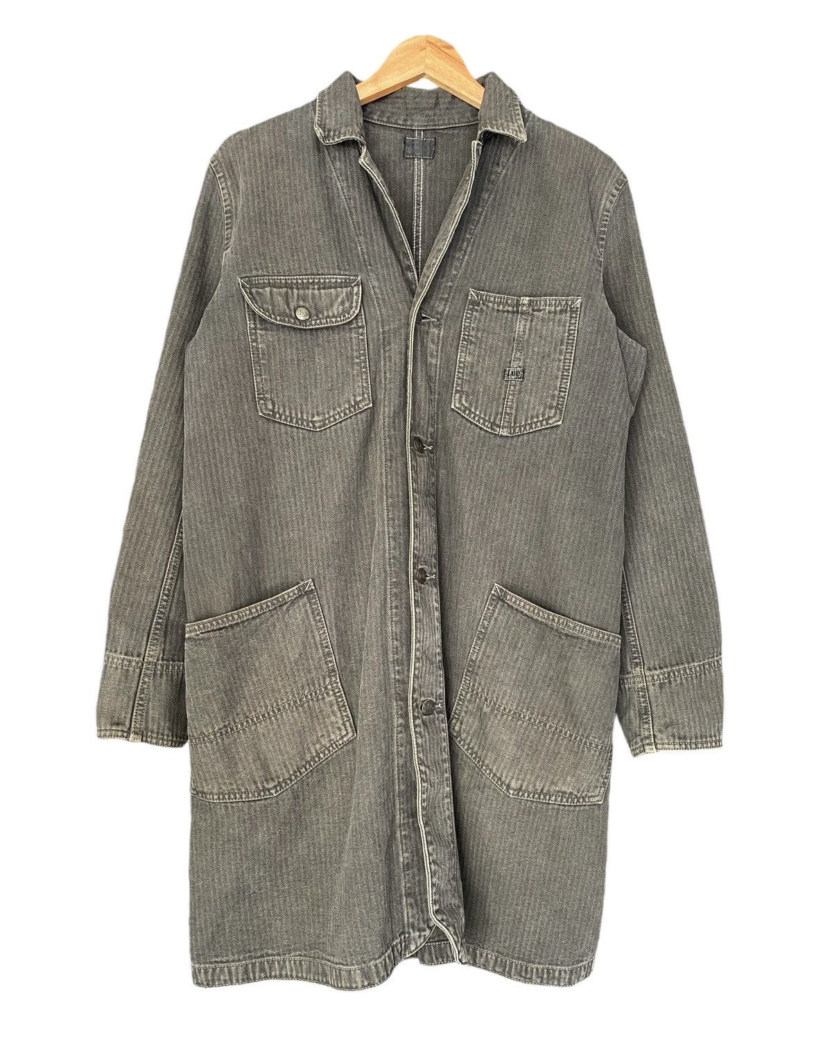 Lee Vintage LEE Long Coat Button Jacket (M) Size US M / EU 48-50 / 2 - 2 Thumbnail
