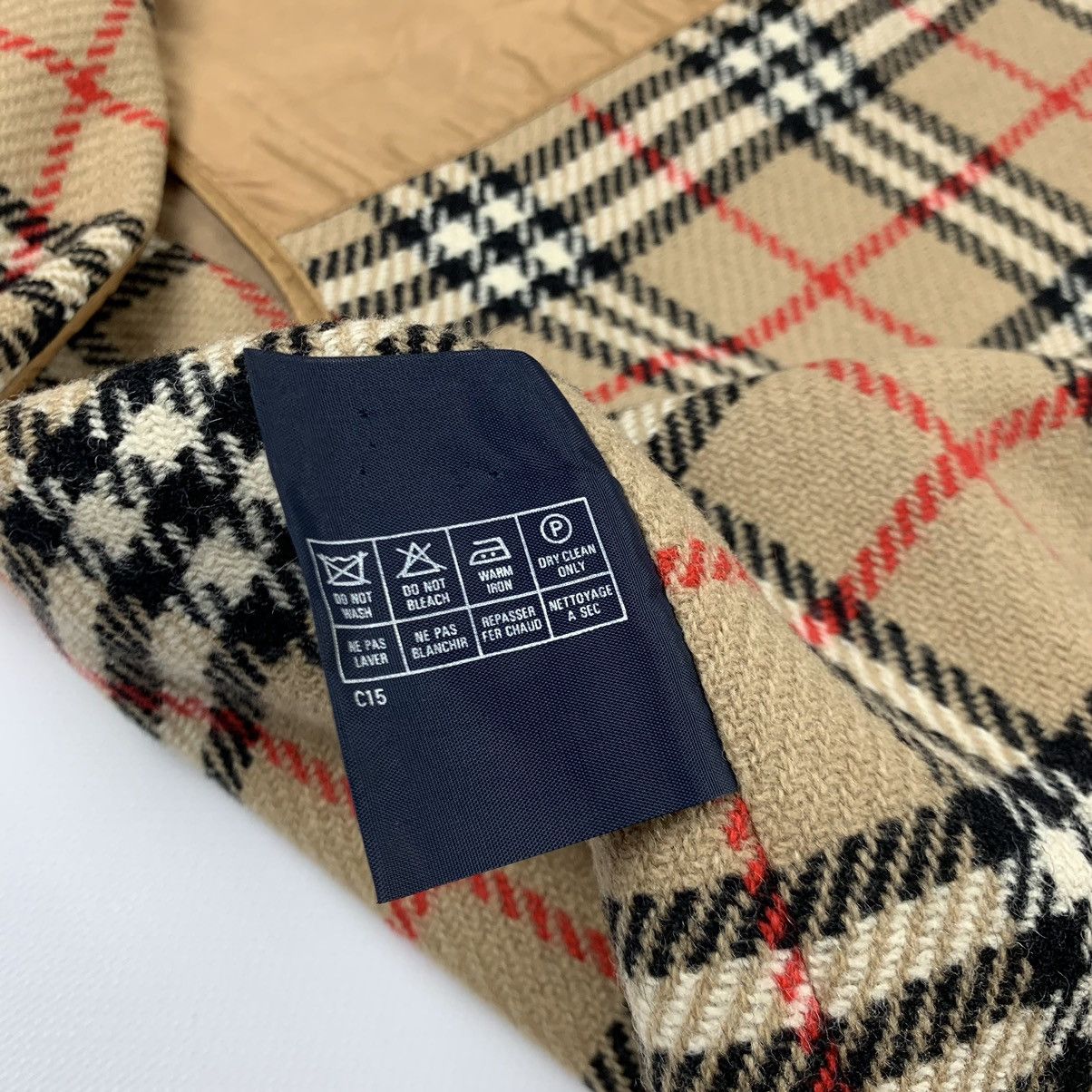 Burberry × Vintage Burberry vintage wool liner nova check Size US L / EU 52-54 / 3 - 5 Thumbnail