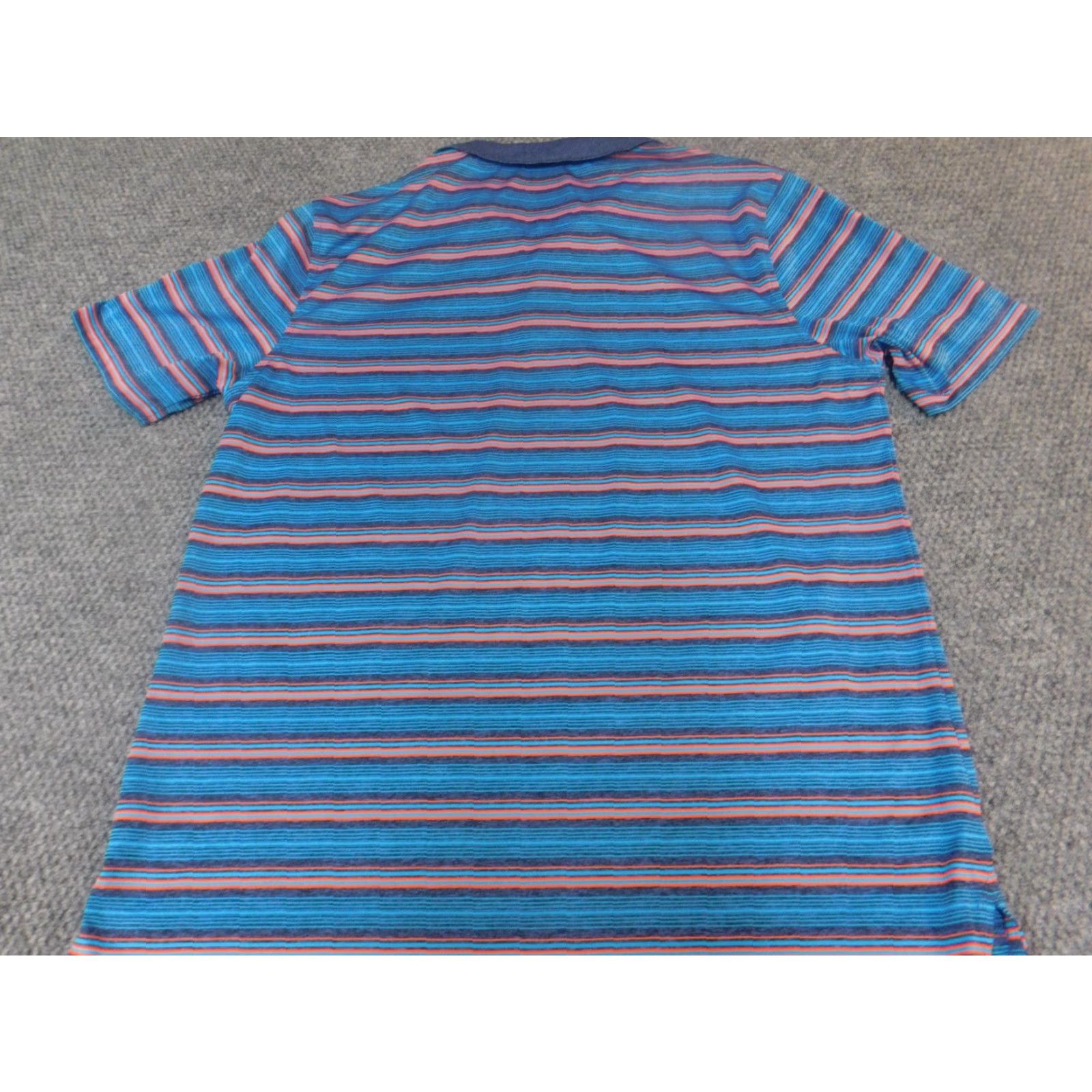 Vintage Saddlebred Polo Shirt Striped Blue L Mens Polo Comfortable Flex Breathable Short Sleeve Size US L / EU 52-54 / 3 - 5 Thumbnail