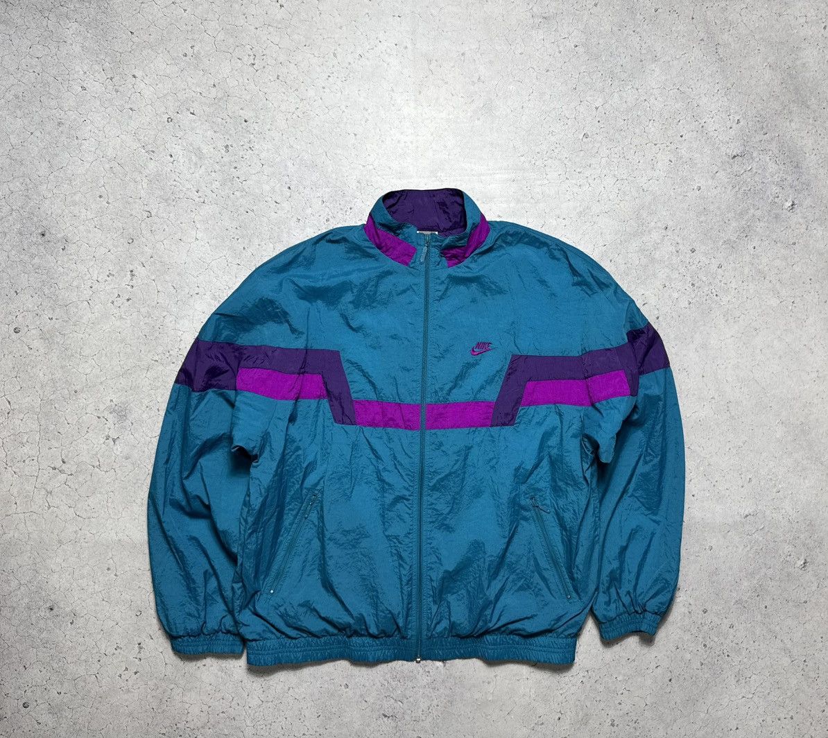 Nike Nike Vintage 80’s 90’s Nylon Track Suit Jacket & Pants Y2K Size US L / EU 52-54 / 3 - 2 Thumbnail