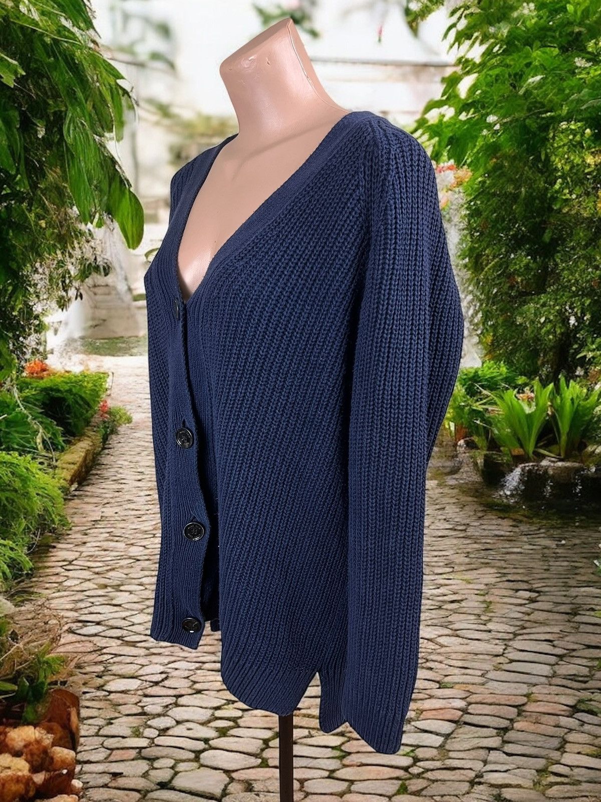 Other Marc Cain navy oversized cardigan size N2 / 36 Size S / US 4 / IT 40 - 4 Thumbnail