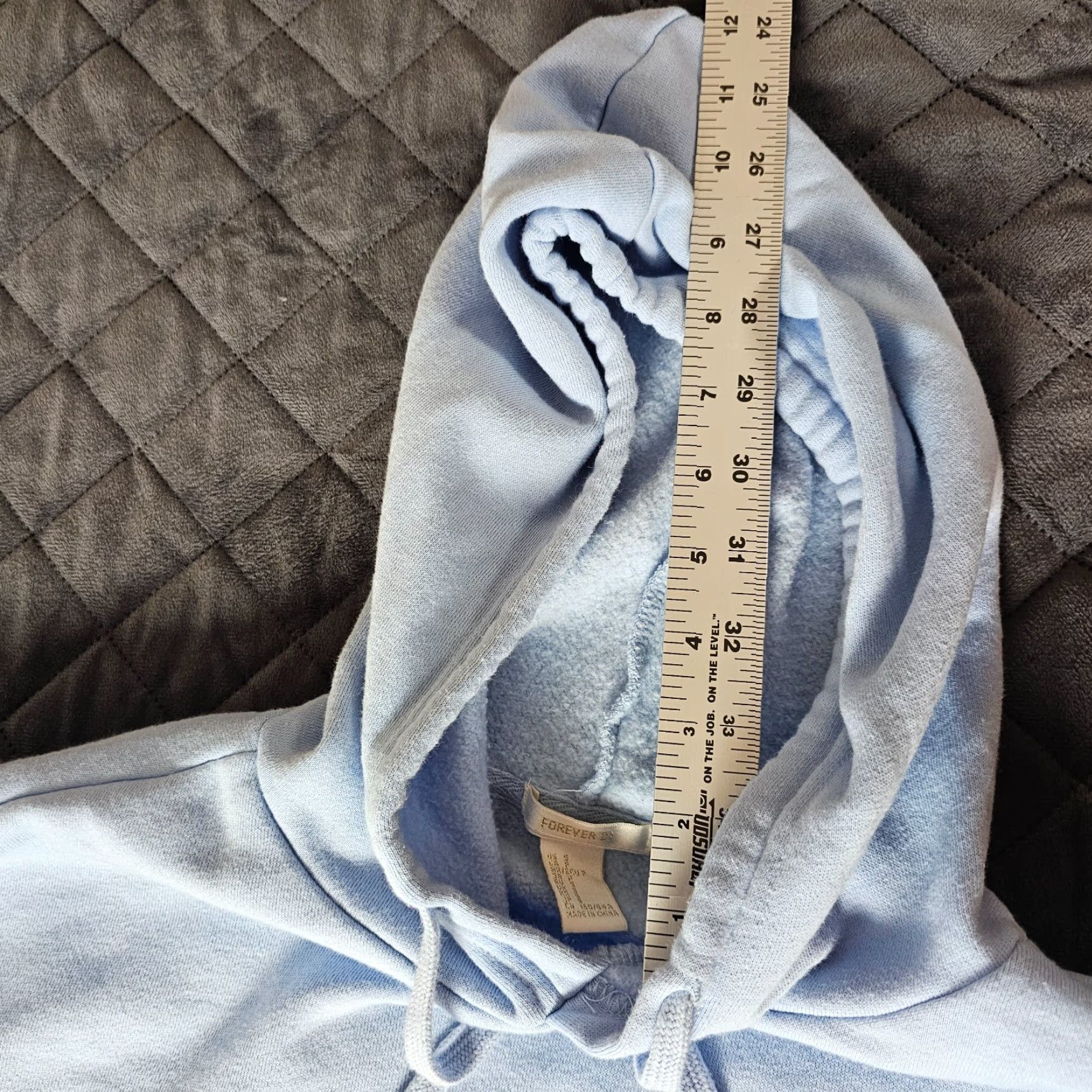 Forever 21 FOREVER 21 Cotton Blend Knit Pullover Hoodie Sweatshirt S Women Blue Yellow Stripe Casual Fall Winter Knit Style Waffle-Knit Size S / US 4 / IT 40 - 6 Thumbnail