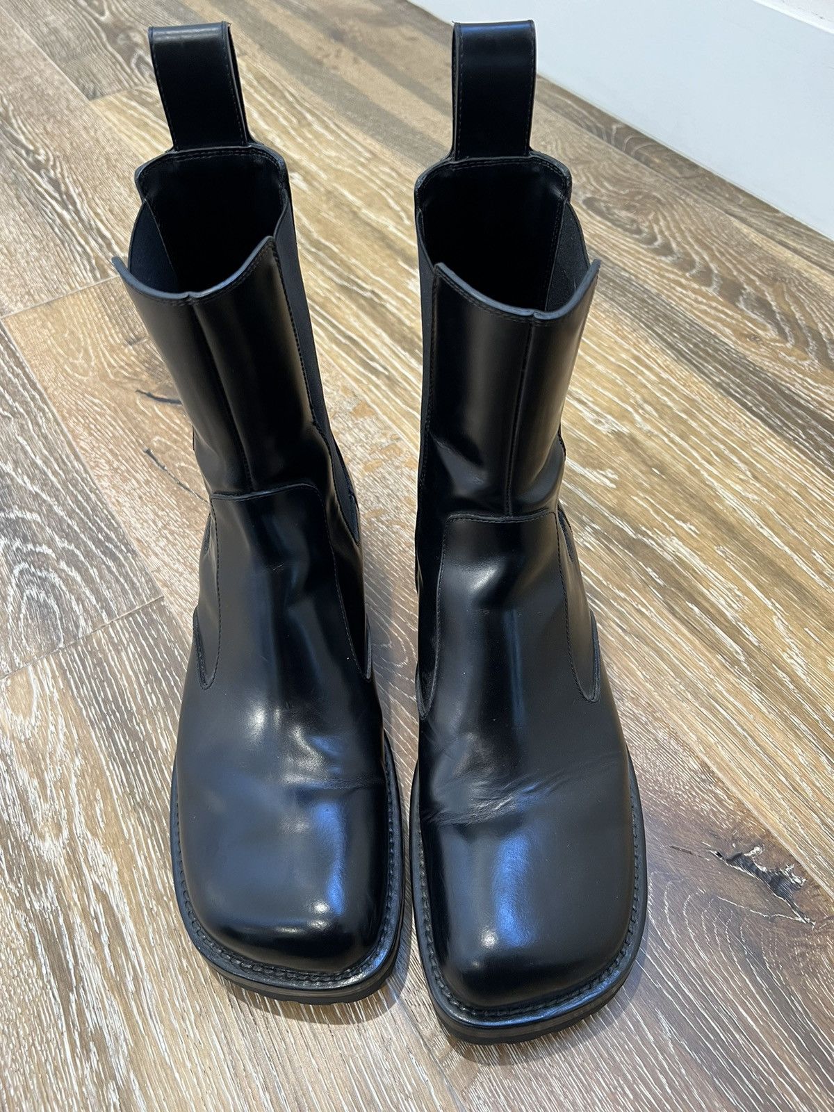 Dries Van Noten Dries van noten square toe leather chelsea boots Size US 9 / EU 42 - 2 Thumbnail