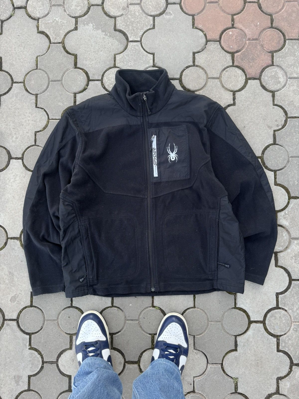 Vintage Spyder Nylon Outdoor Fleece Jacket Gorpcore