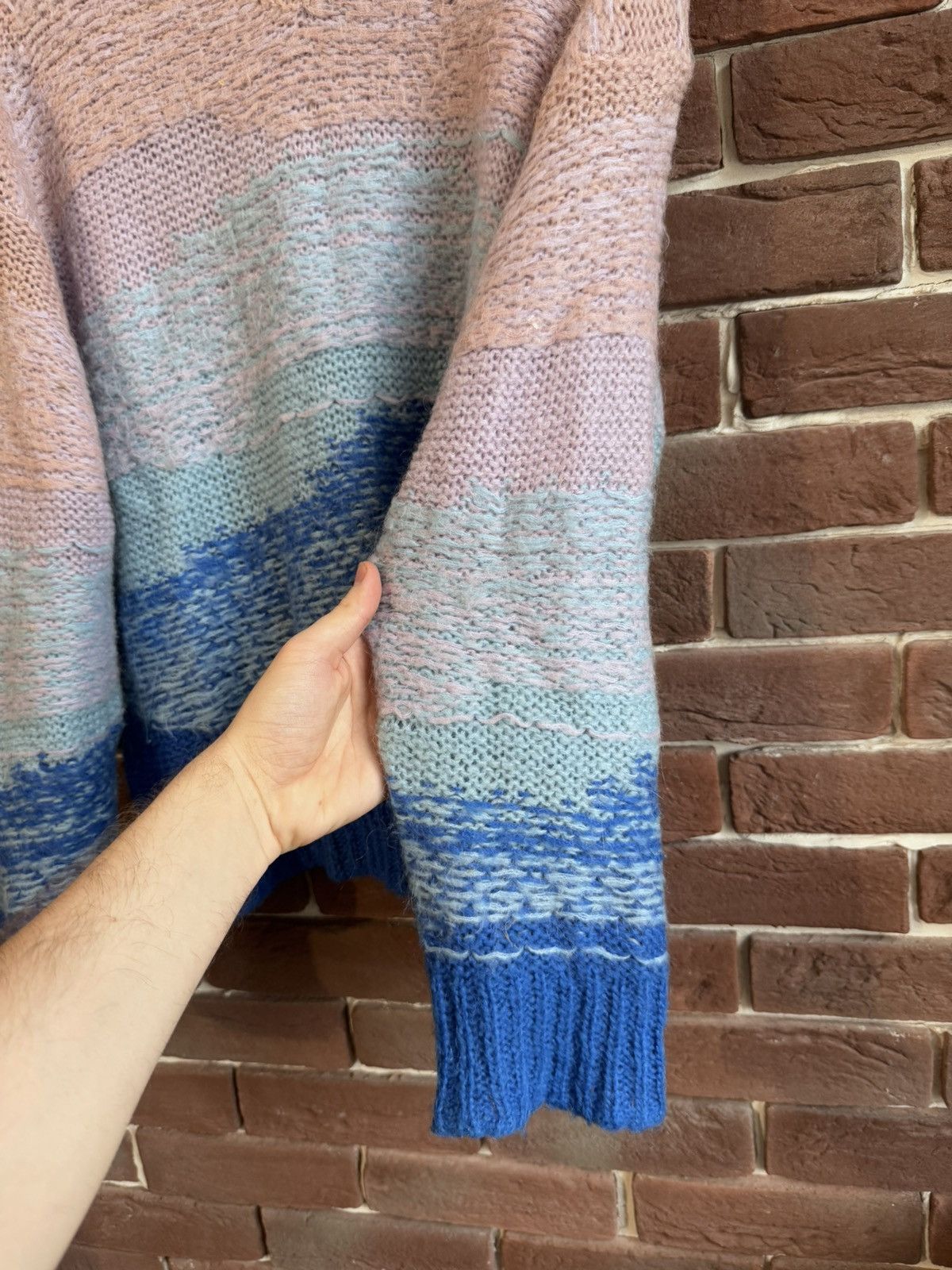 Acne Studios Acne Studios Designer Mohair Knit Sweater Blue Pink Grail Size US M / EU 48-50 / 2 - 8 Thumbnail