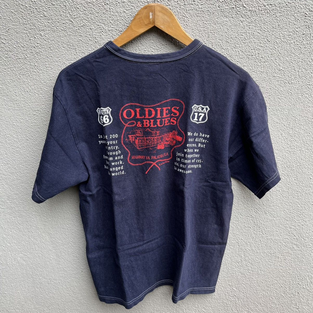 The Flat Head THE FLAT HEAD route 66 tee Size US M / EU 48-50 / 2 - 3 Thumbnail