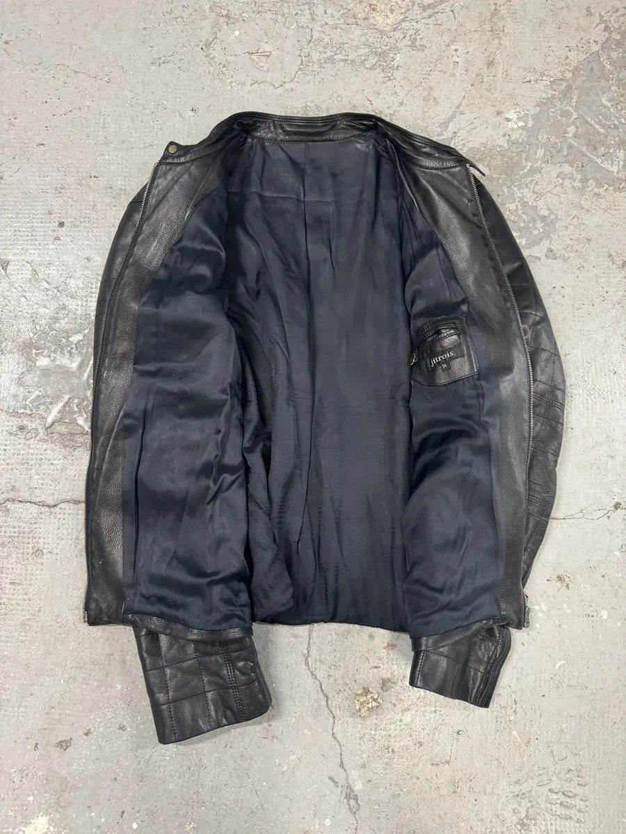 Jitrois 2000s Jitrois Black Leather Pure Premium Biker Jacket Size US L / EU 52-54 / 3 - 7 Thumbnail