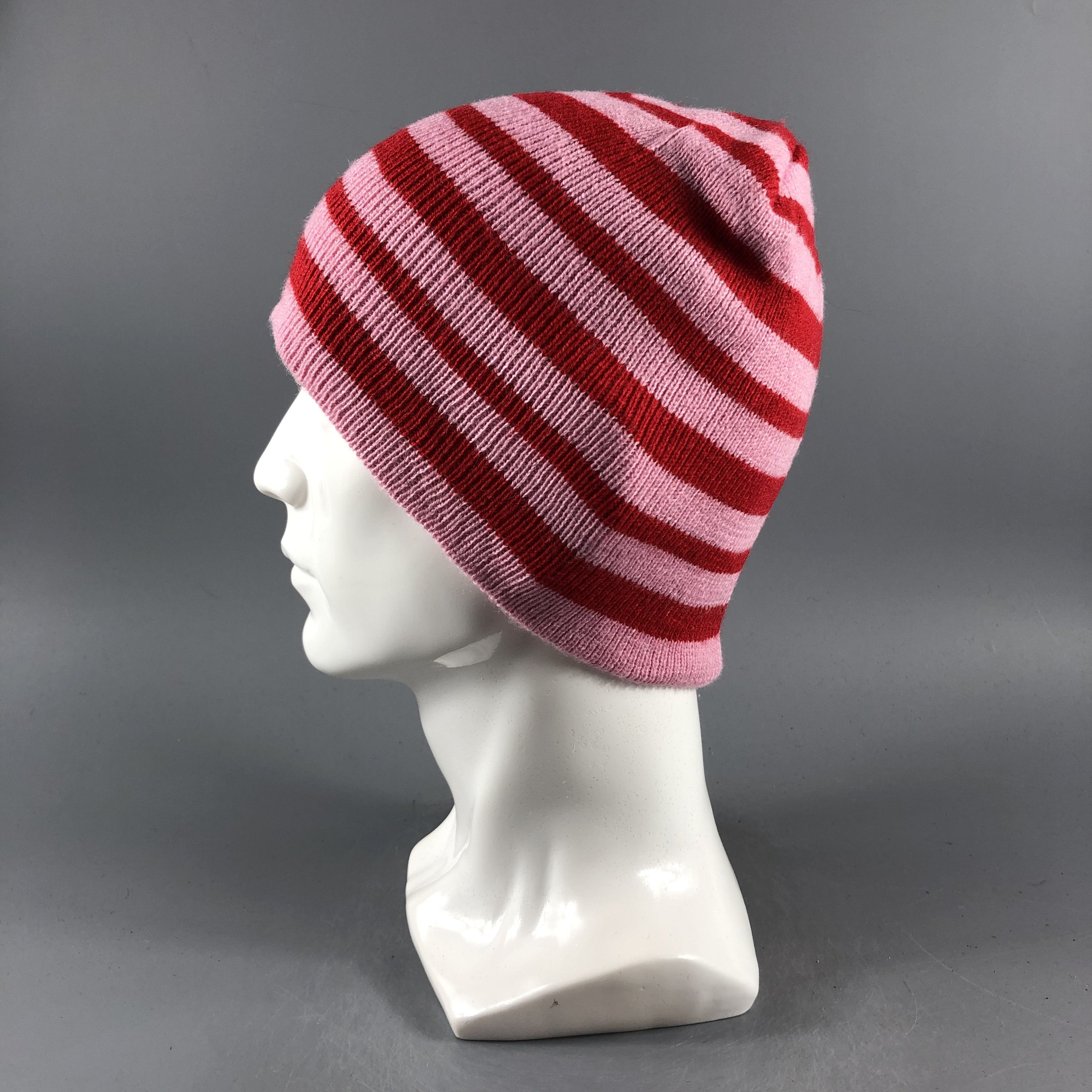 Other × Vintage Womens Unknown Stripe Beanie Snow Hat Snow Cap -D360 Size ONE SIZE - 1 Thumbnail