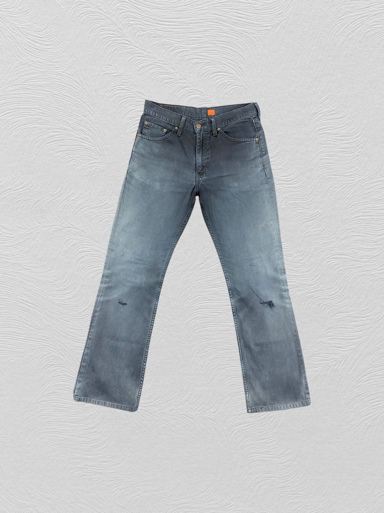 If Six Was Nine Vintage Faded Black Levis 517 Flare Denim Pants -CP214 Size US 31 - 1 Thumbnail