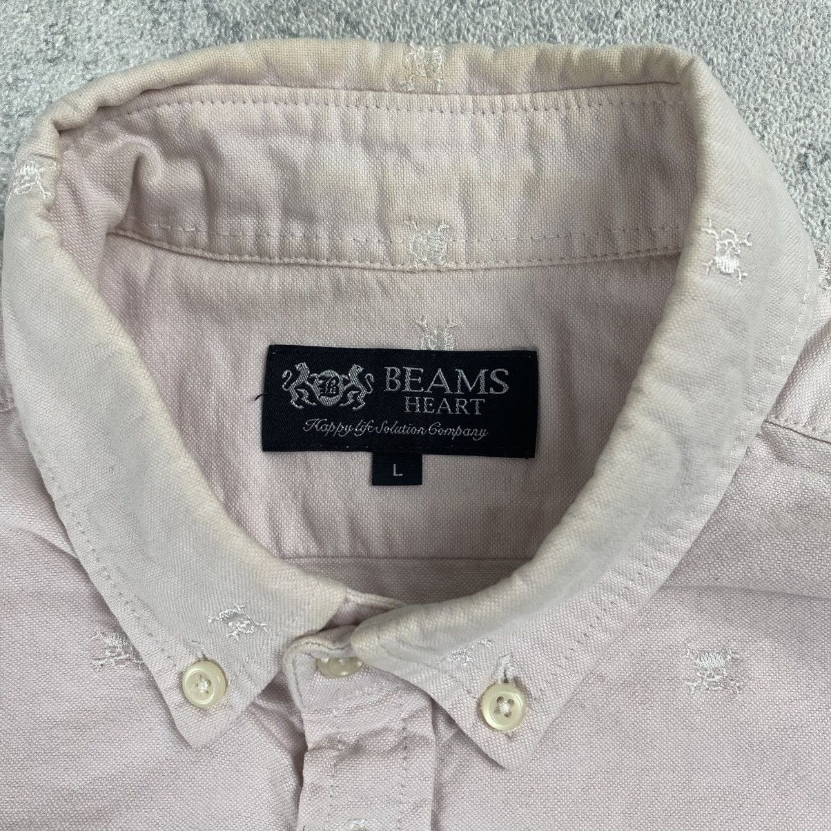 Beams Japan Beams Heart Japan Skull Pattern Shirt Size US L / EU 52-54 / 3 - 4 Thumbnail