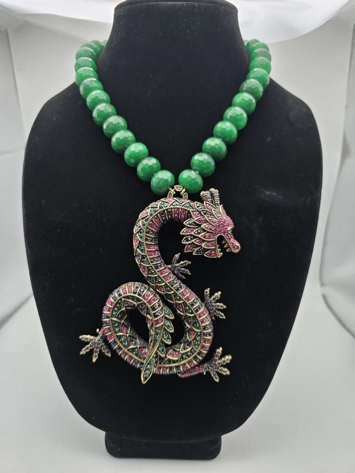 Other Heidi Daus Pave Serpent Green Crystal Necklace Size ONE SIZE - 2 Thumbnail