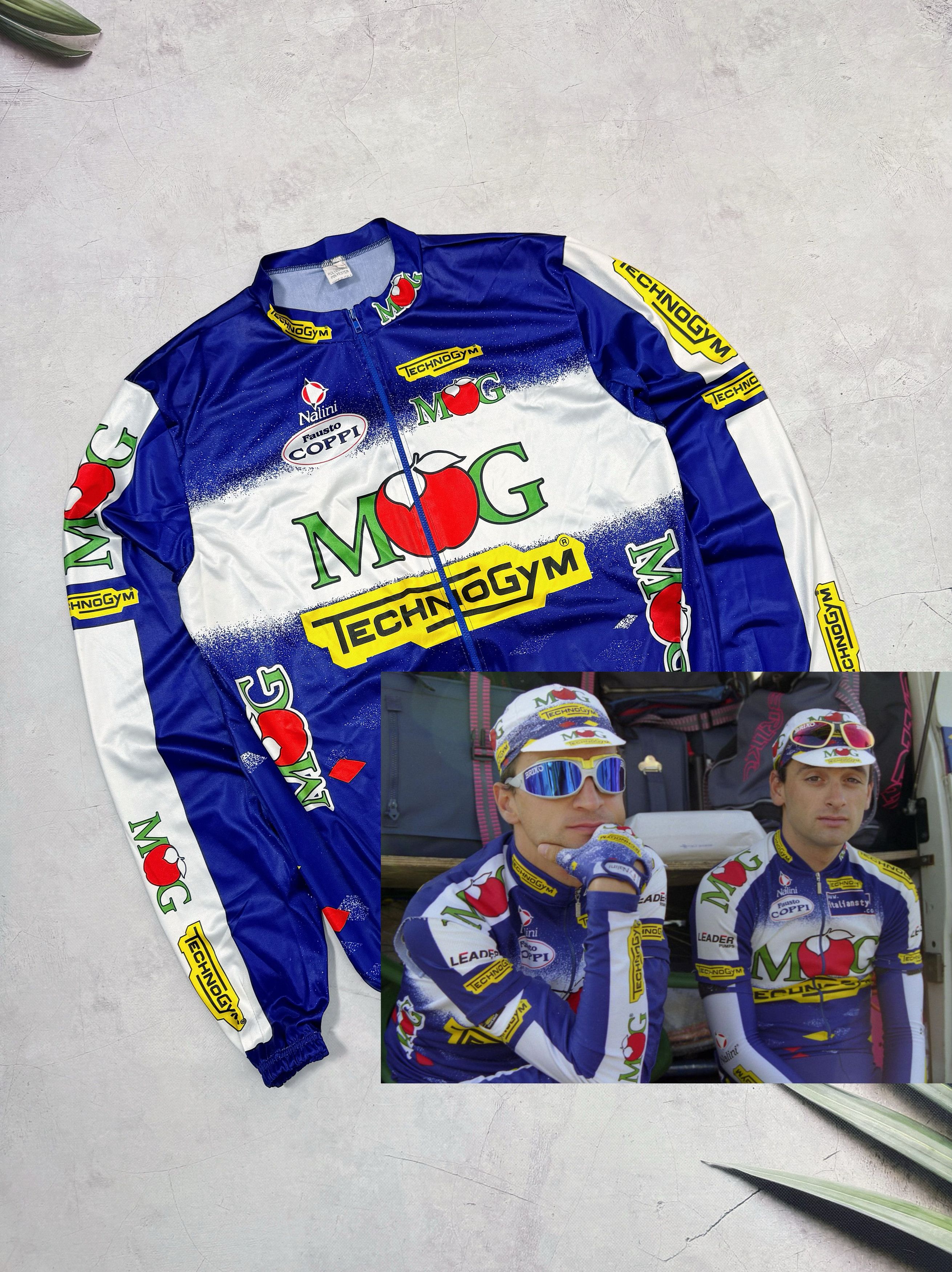 Vintage Vintage Nalini Cycling Jersey MOG TechnoGym Fausto Coppi Size US L / EU 52-54 / 3 - 1 Thumbnail