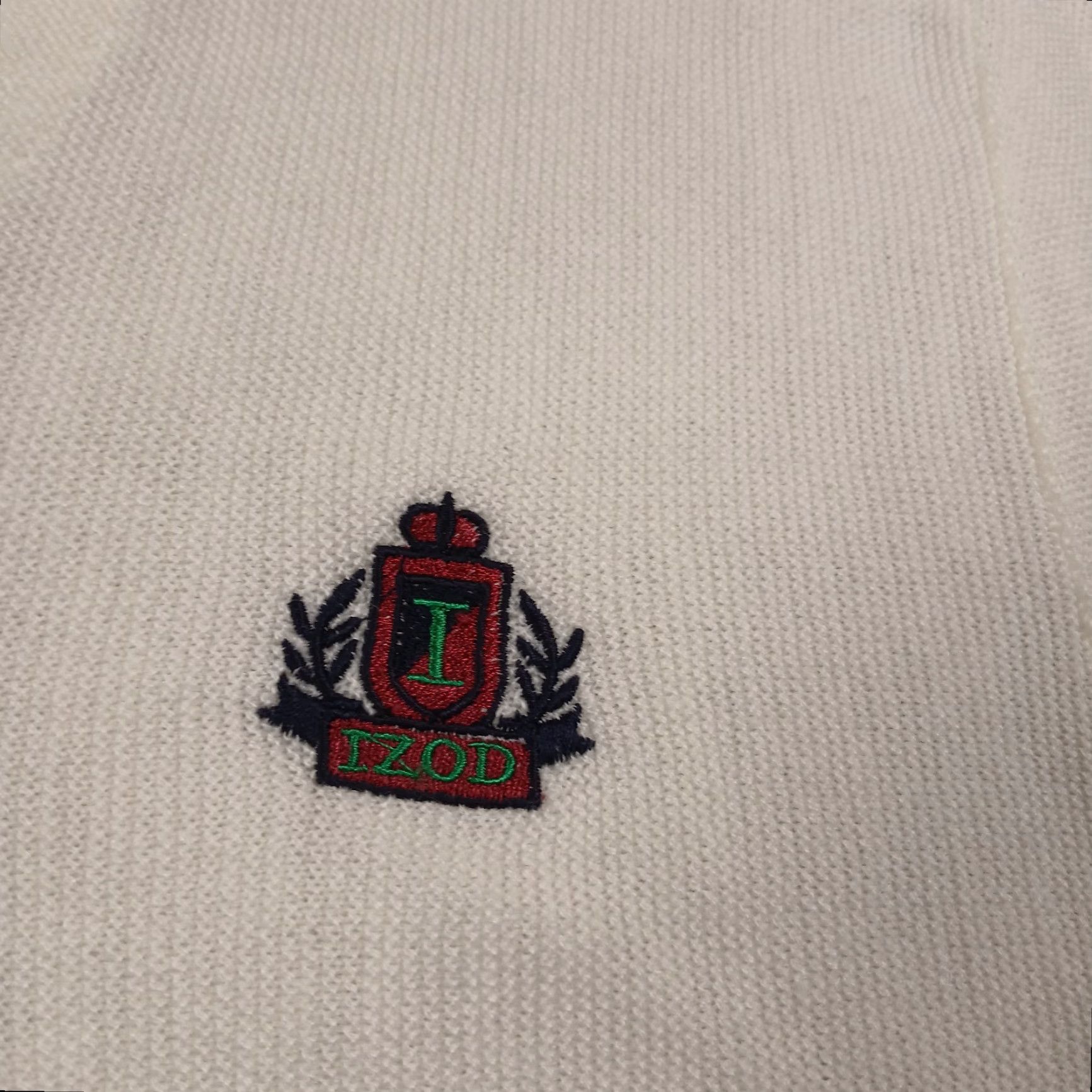 Izod VINTAGE Izod Cardigan Sweater Mens XL Extra Large White Acrylic 80s Size US XL / EU 56 / 4 - 4 Thumbnail