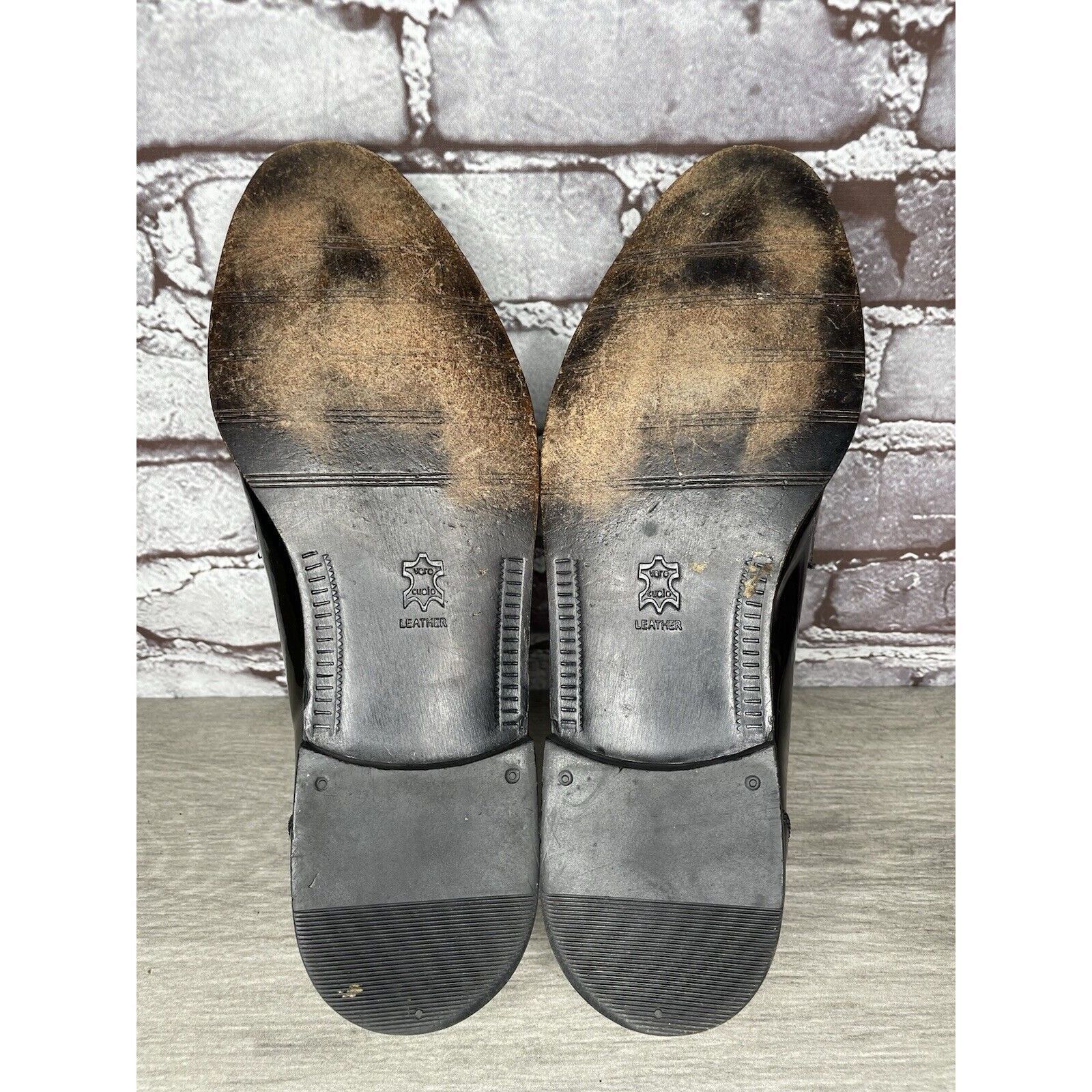 Adolfo Dominguez ADOLFO Black Patent Leather Tuxedo Dress Loafers Shoes Men’s Size US 8.5 / EU 41-42 - 9 Thumbnail