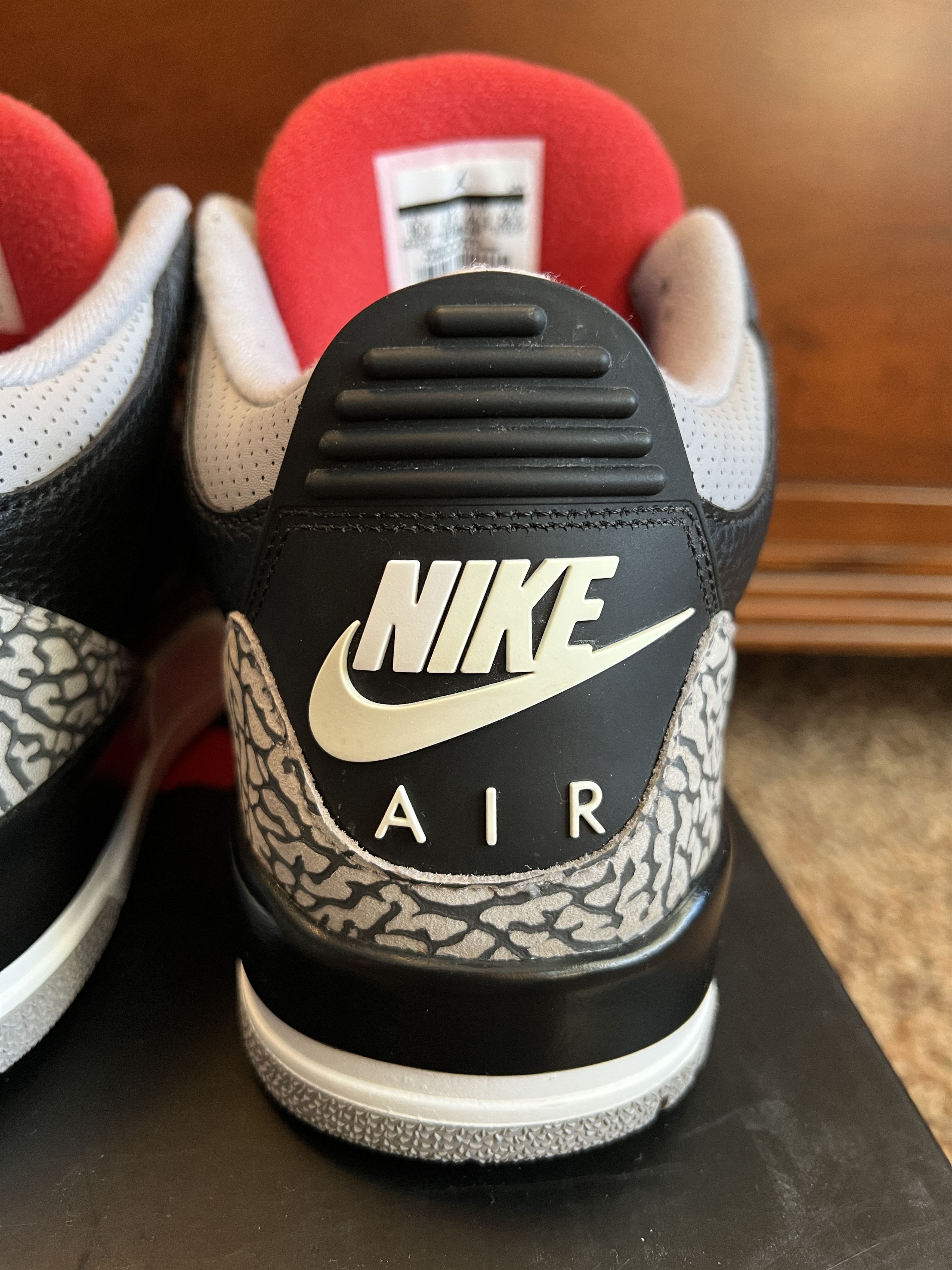Jordan Brand Air Jordan 3 Retro "Black Cement" (2018) Size US 10.5 / EU 43-44 - 7 Thumbnail